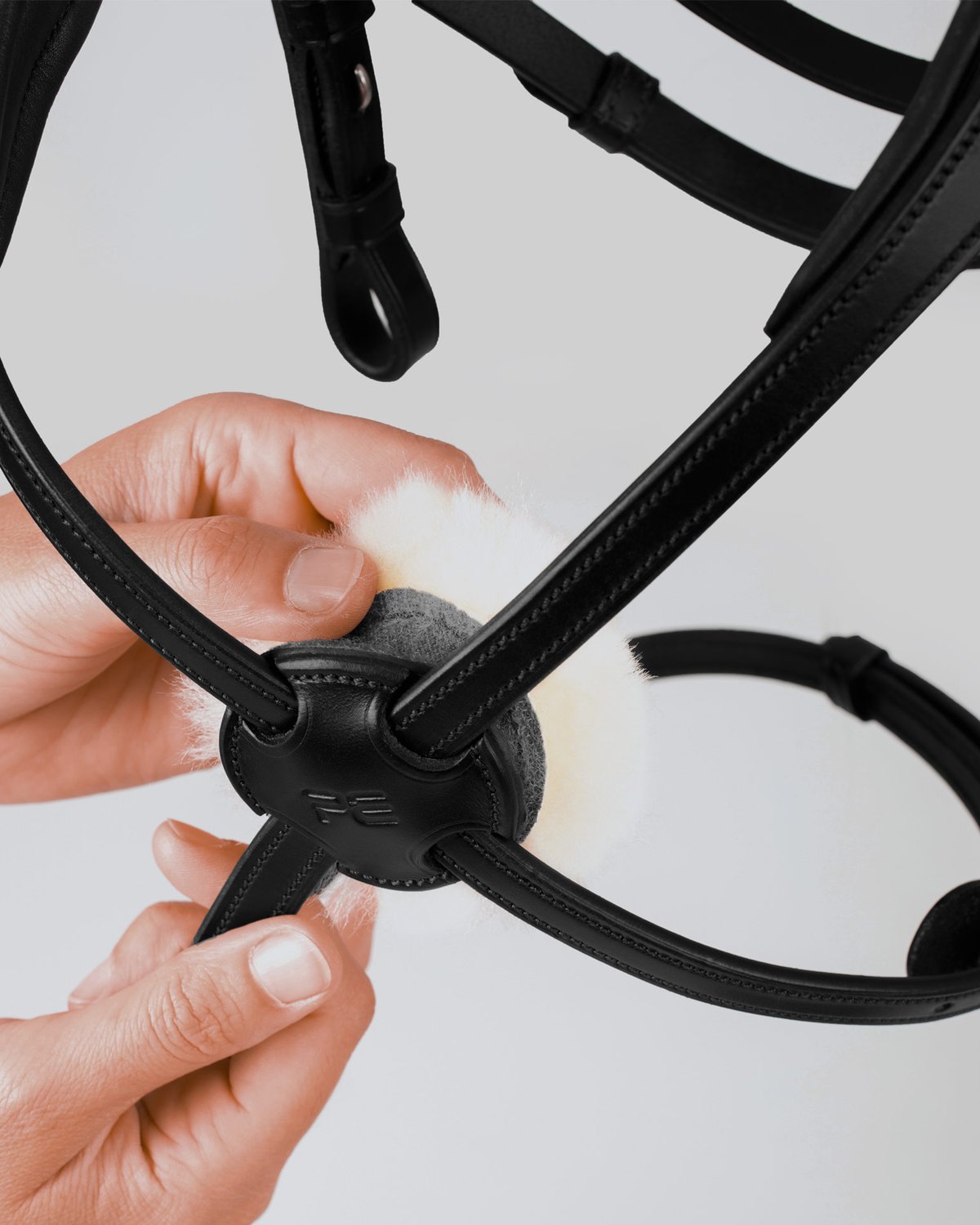 Premier Equine Glorioso Grackle Bridle Black - Italian Leather Anatomical Horse Riding Equipment
