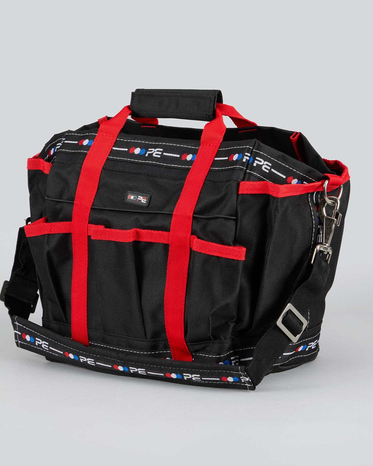 Premier Equine Grooming Kit Bag Black & Red