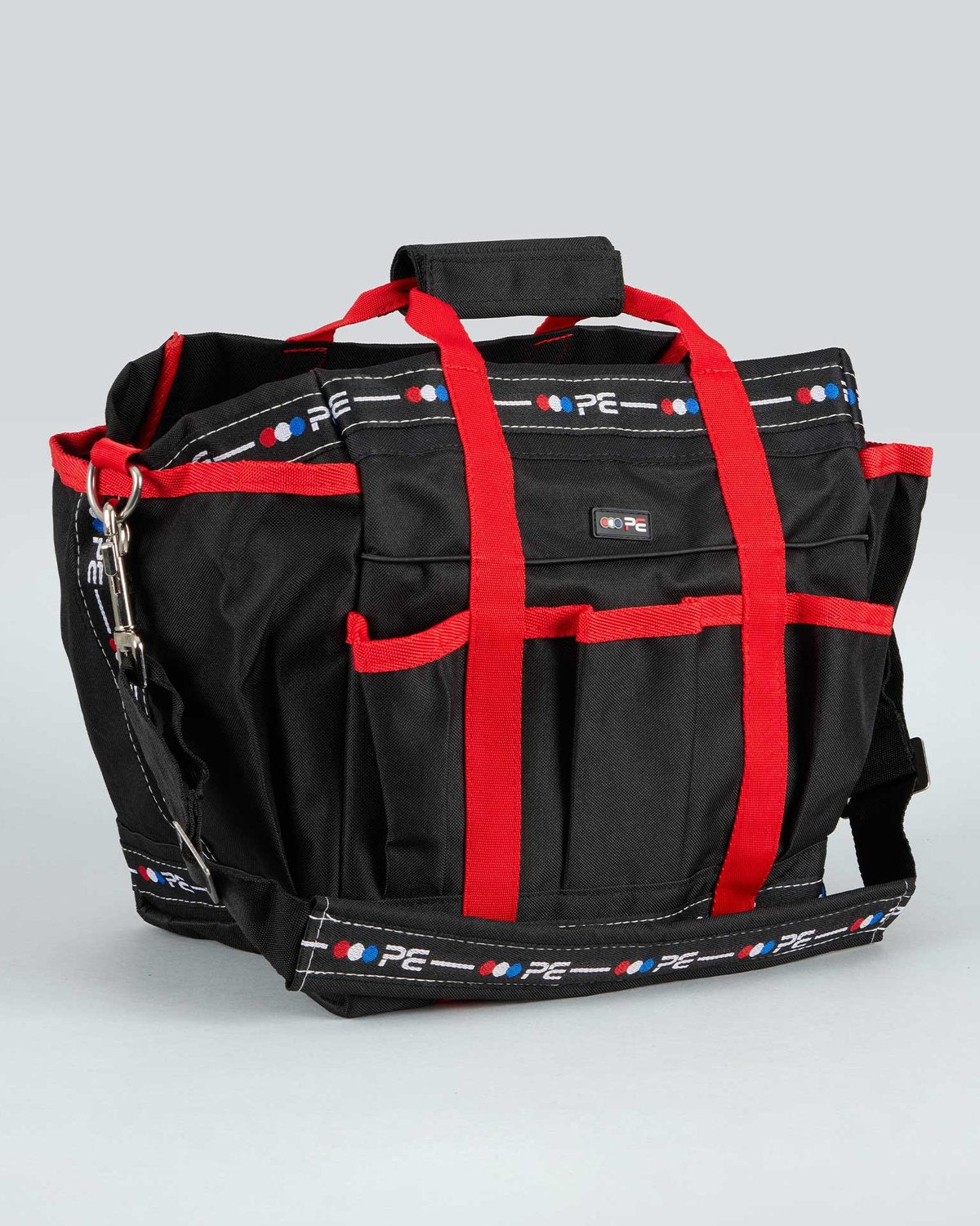 Premier Equine Grooming Kit Bag Black & Red