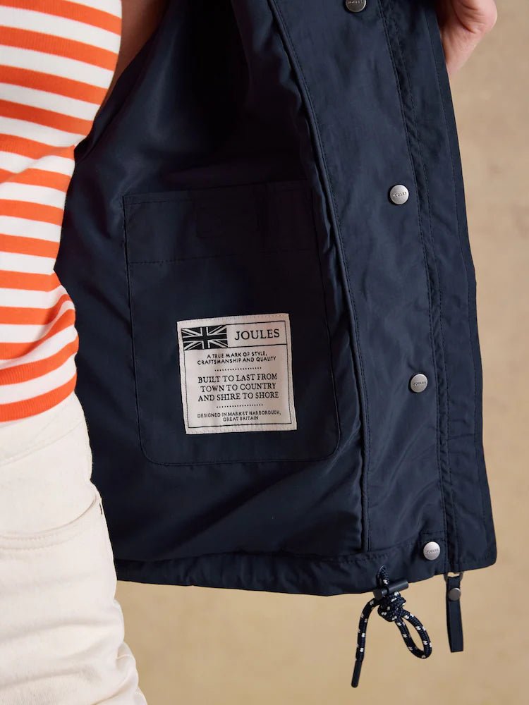 Joules Hove Waterproof Windbreaker Jacket Navy | Equiflair