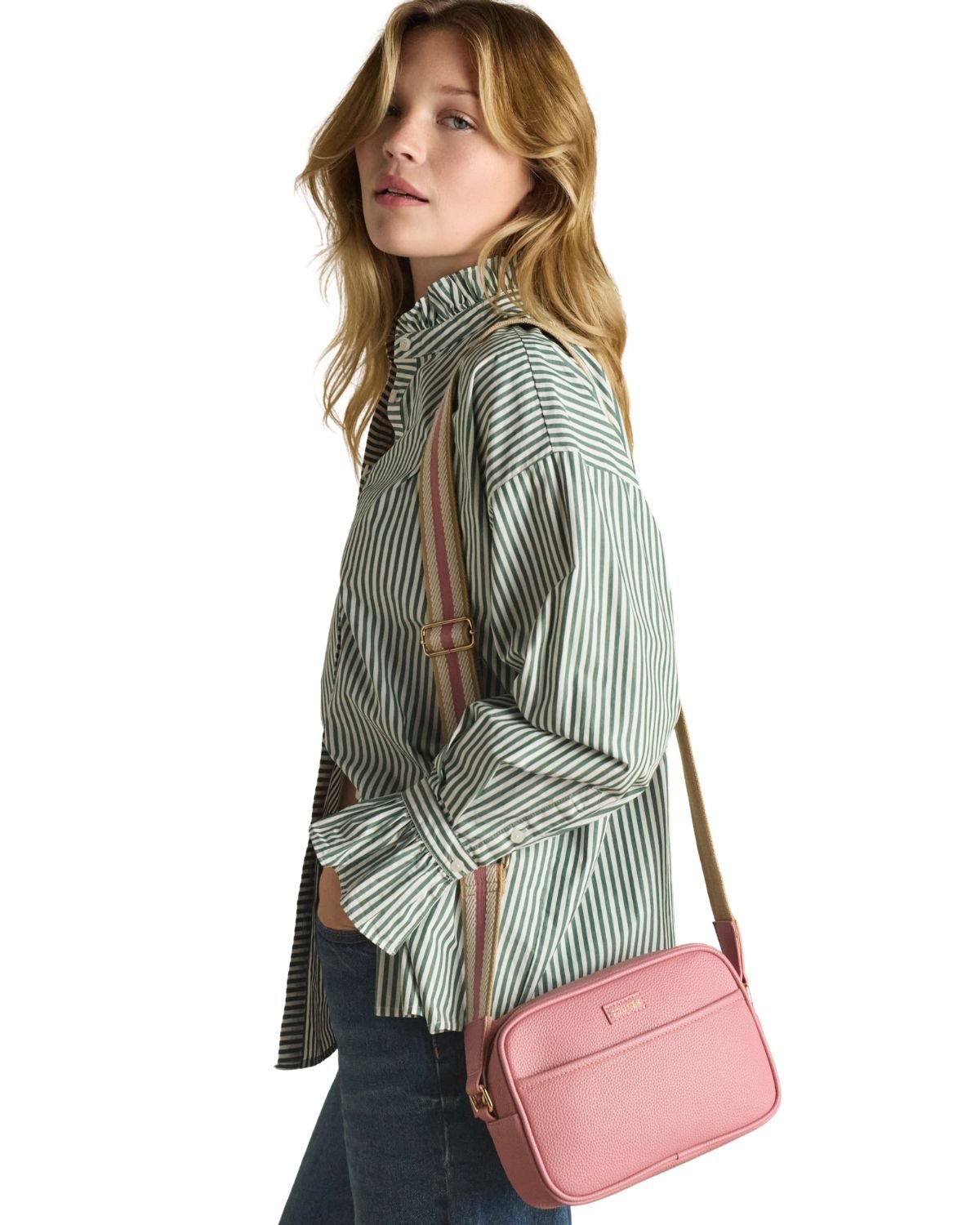 Joules Trent Pink Cross Body Bag with Adjustable Thick Strap | Equiflair