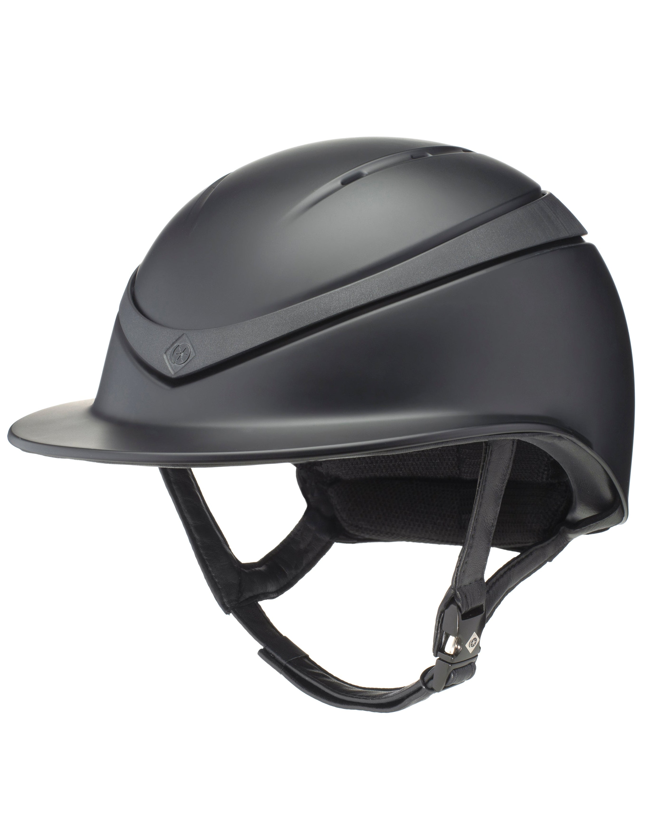 Charles Owen Halo Helmet Wide Peak Black/Black | Equestrian Riding Helmet