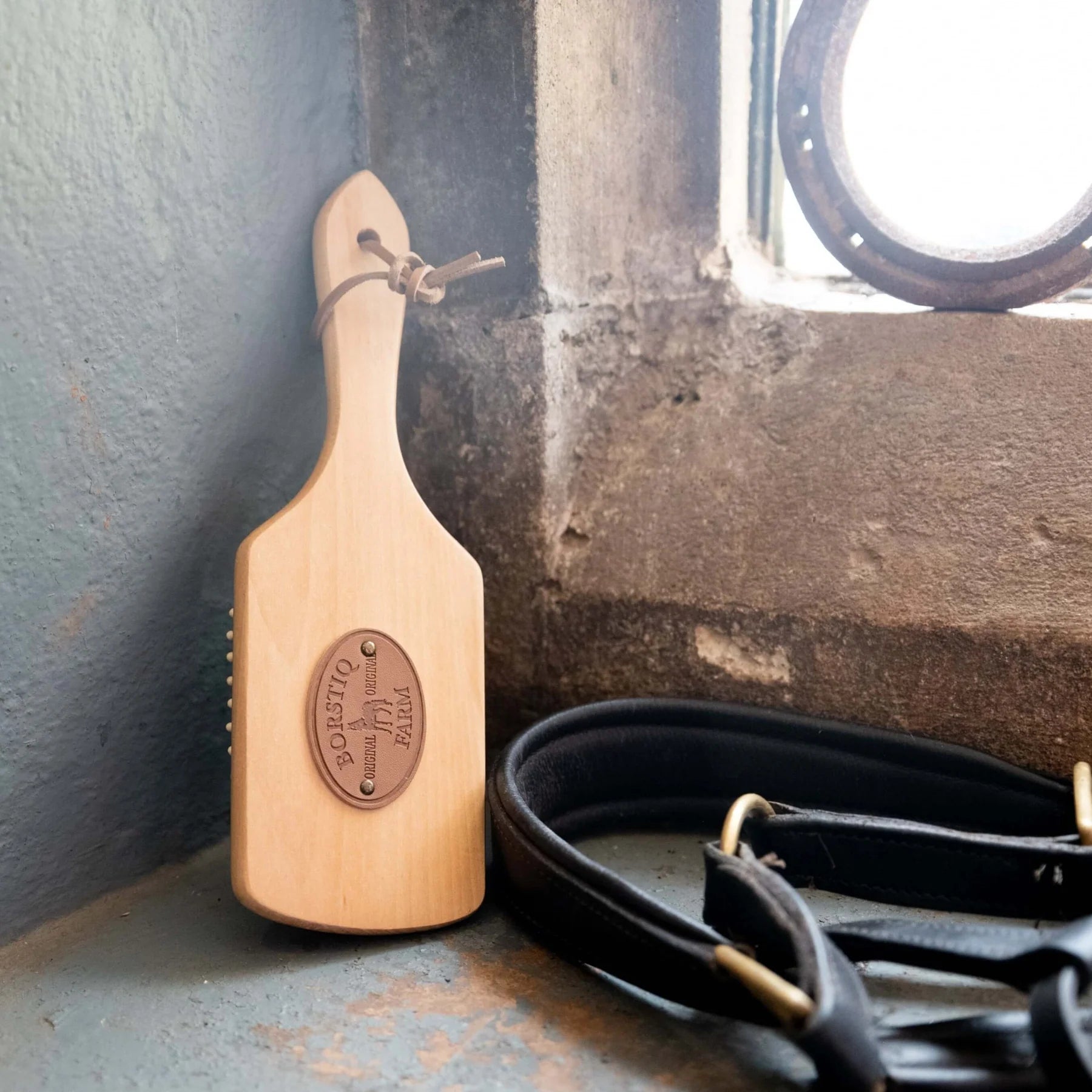 BORSTIQ Mane-Tail Massage Brush Large - Horse Grooming Brush from Equiflair