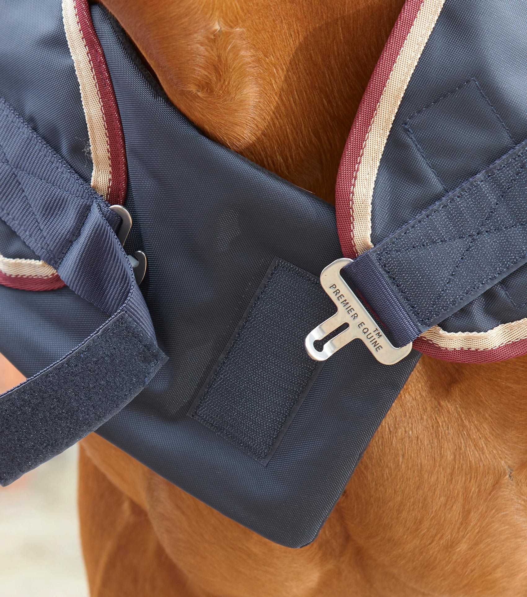 Premier Equine Horse Walker Rug - Navy, Waterproof 0g Horse Rug with Secure Fastening - Equiflair