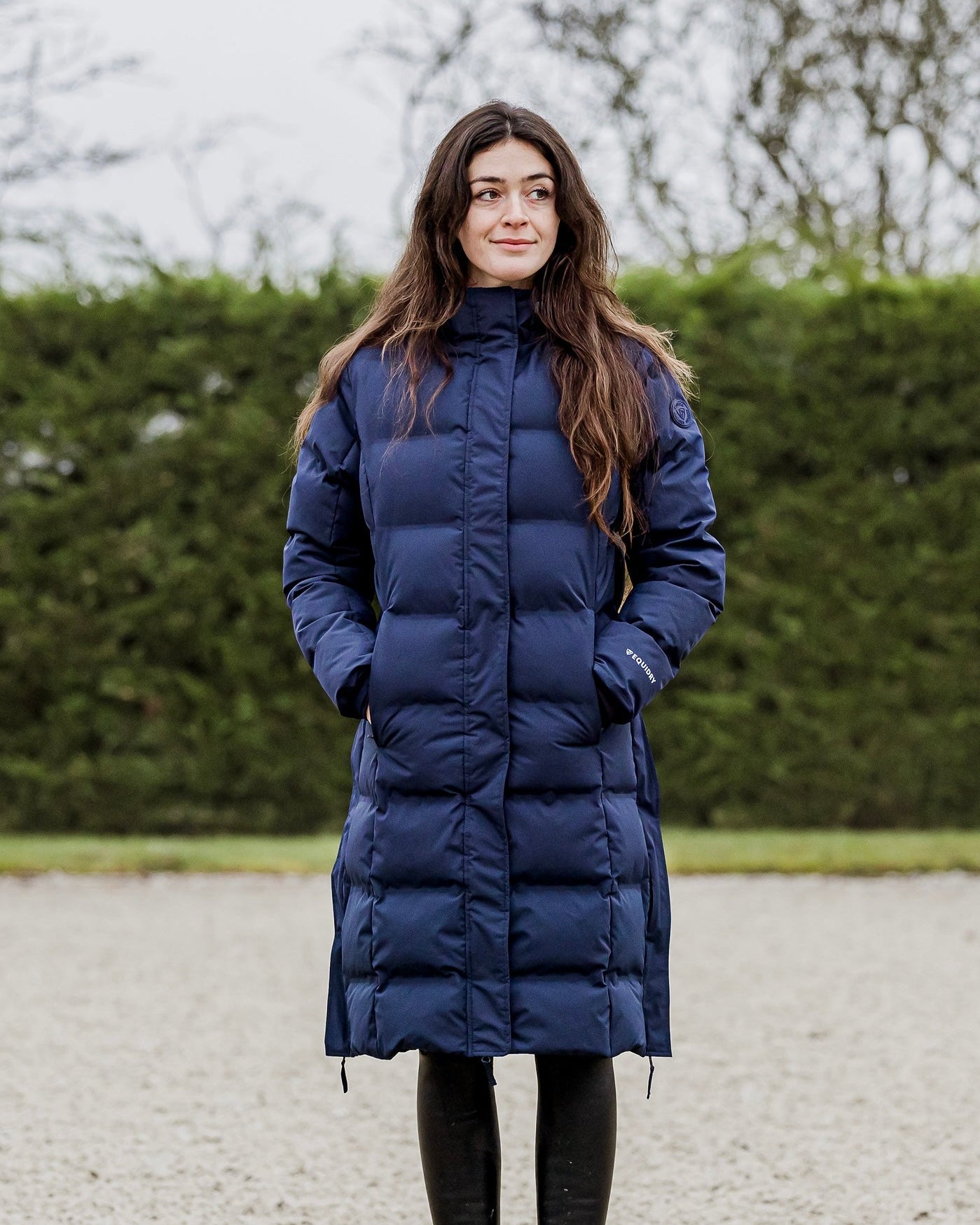 EQUIDRY Thora Waterproof Riding Puffer Women's Navy