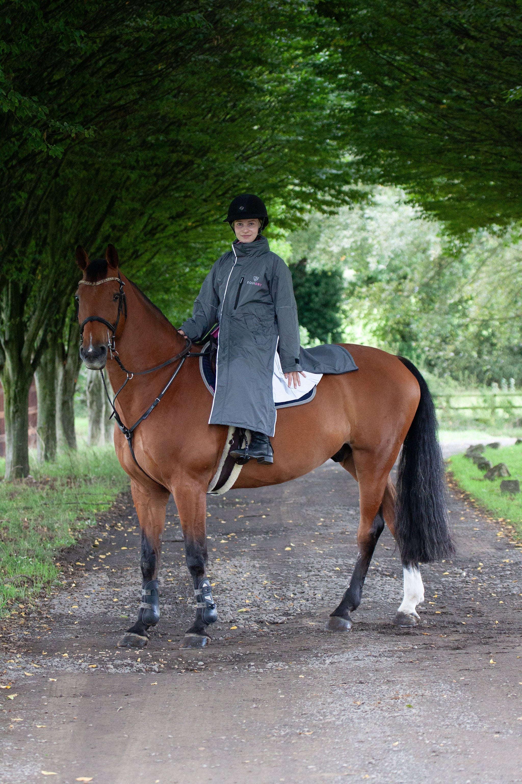 EQUIDRY Evolution Women's Thin Fleece Reflective Grey/Penelope Pink