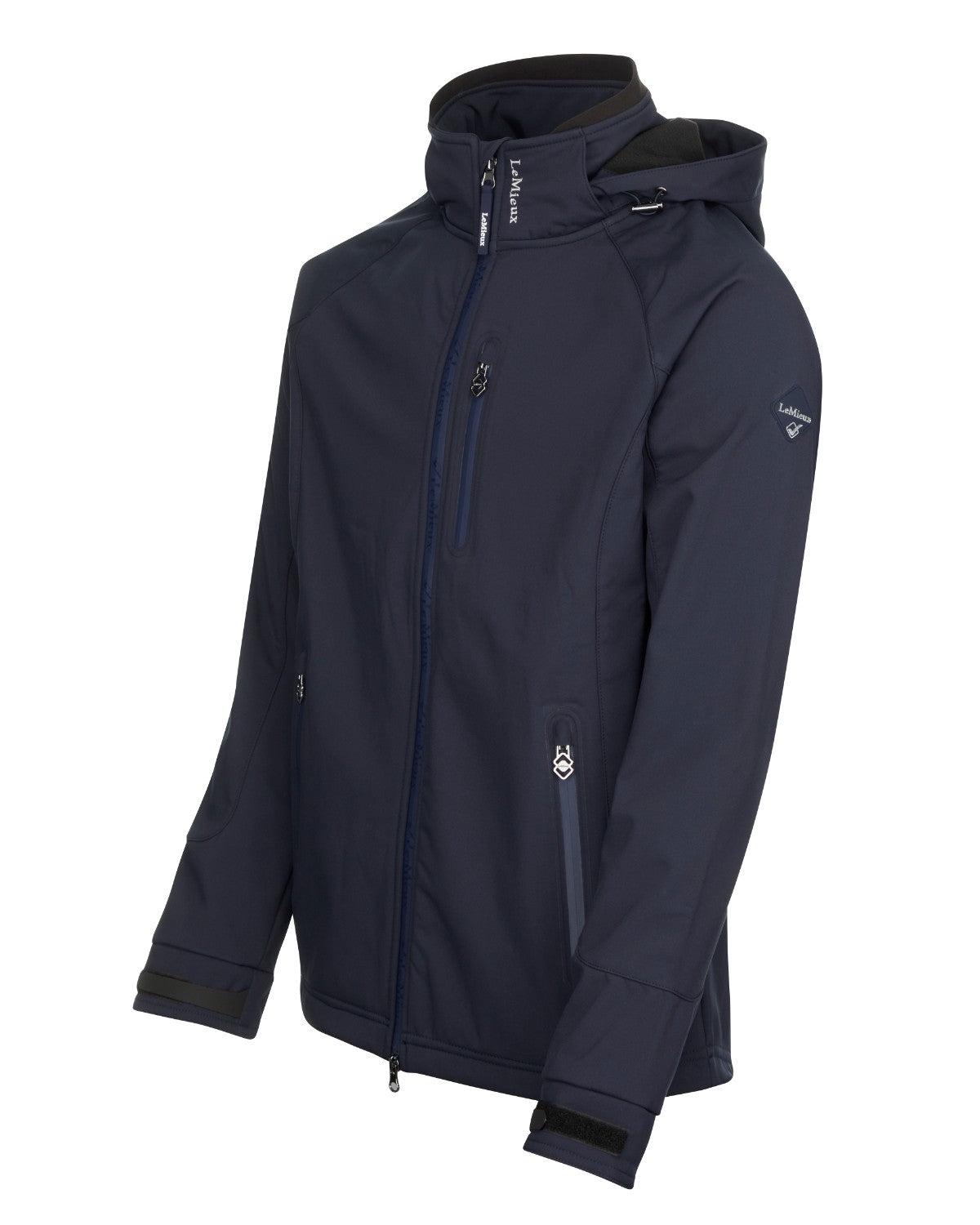 LeMieux Men's Elite Soft Shell Jacket - Navy, Water Resistant Riding & Outdoor Coat