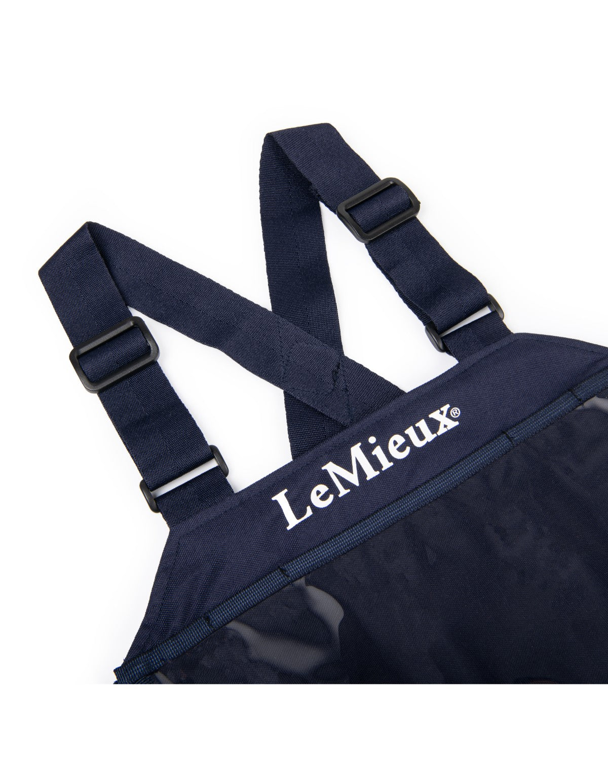 LeMieux Eventing Bib Navy: Competition Number Holder with Adjustable Straps - Equiflair