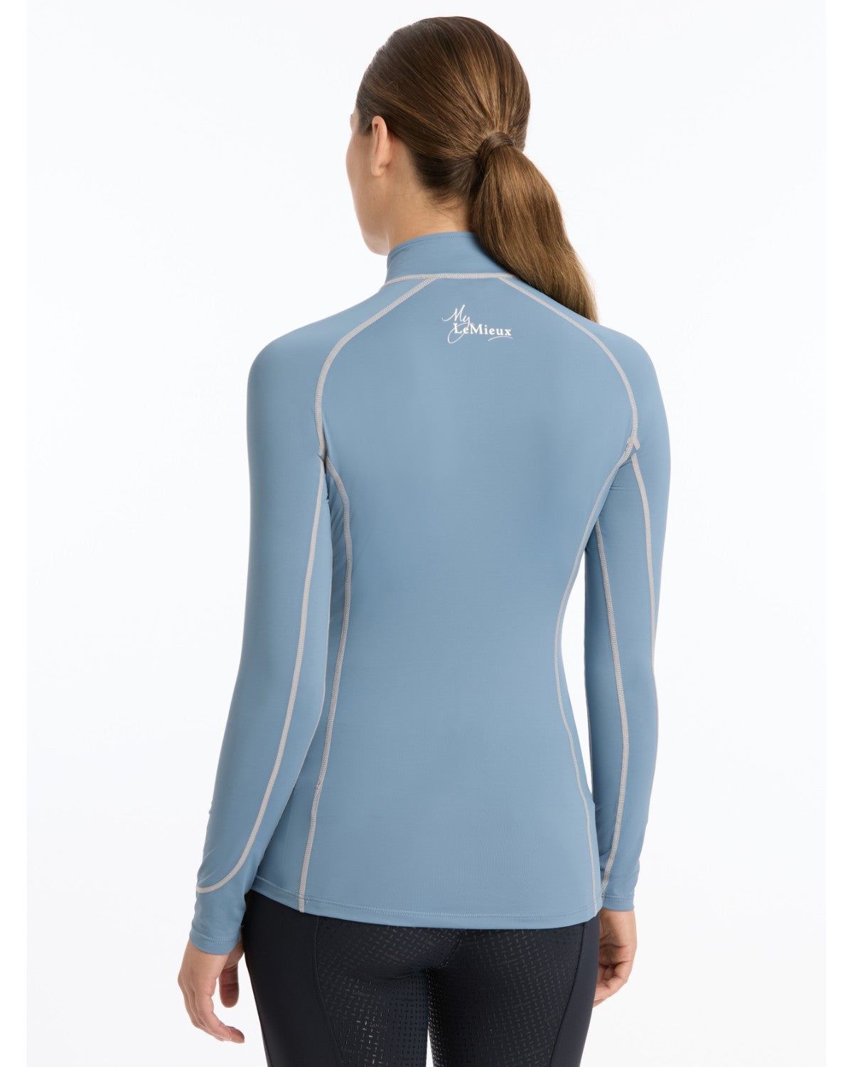 LeMieux Ice Blue Base Layer - Women's Equestrian Performance Apparel - UV Protection, Moisture Wicking