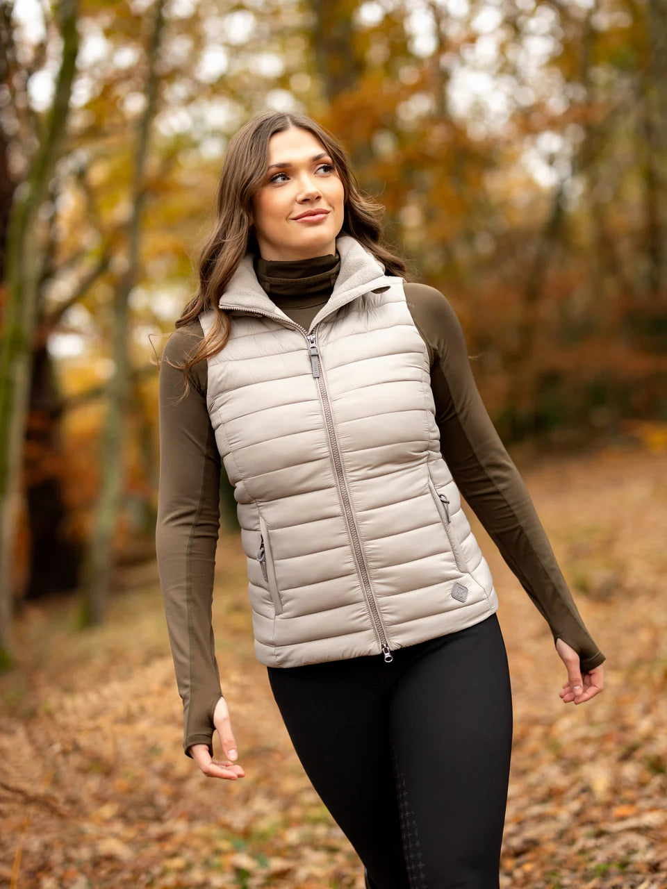 LeMieux Tilly Puffer Gilet Ash - Women's Outdoor Vest from Equiflair