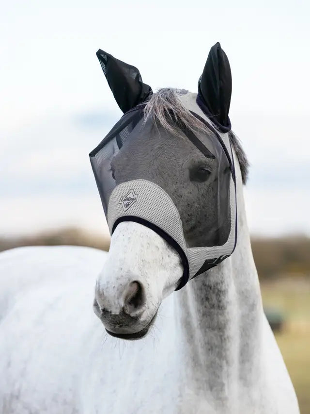 LeMieux Kudos AeroGuard Half Fly Mask Navy