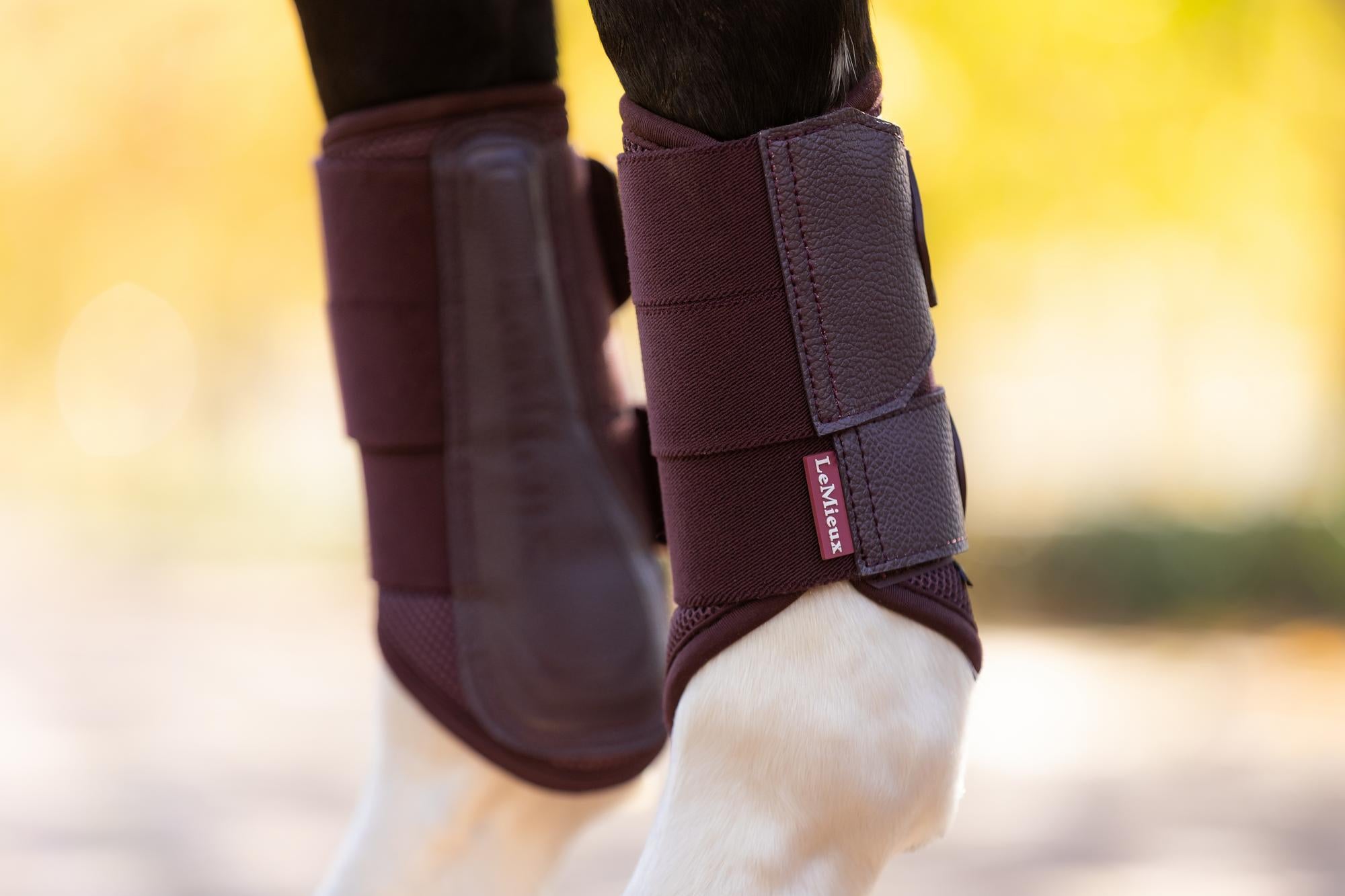 LeMieux Arika Mesh Brushing Boots Damson