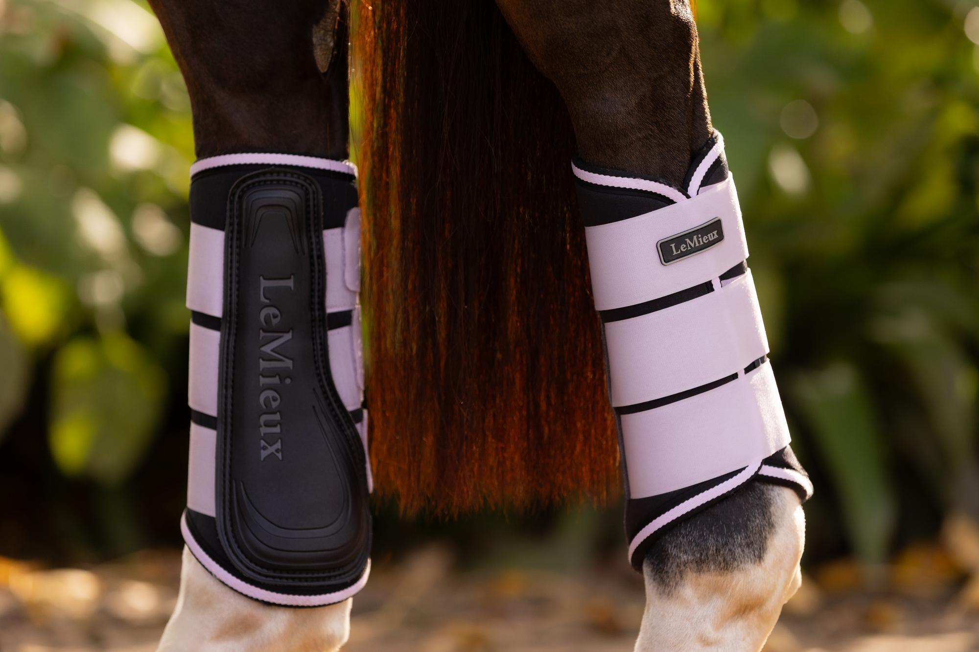 LEMIEUX Grafter Brushing Boots Lilac: Horse Leg Protection, Durable, Comfortable. Buy Online at Equiflair!