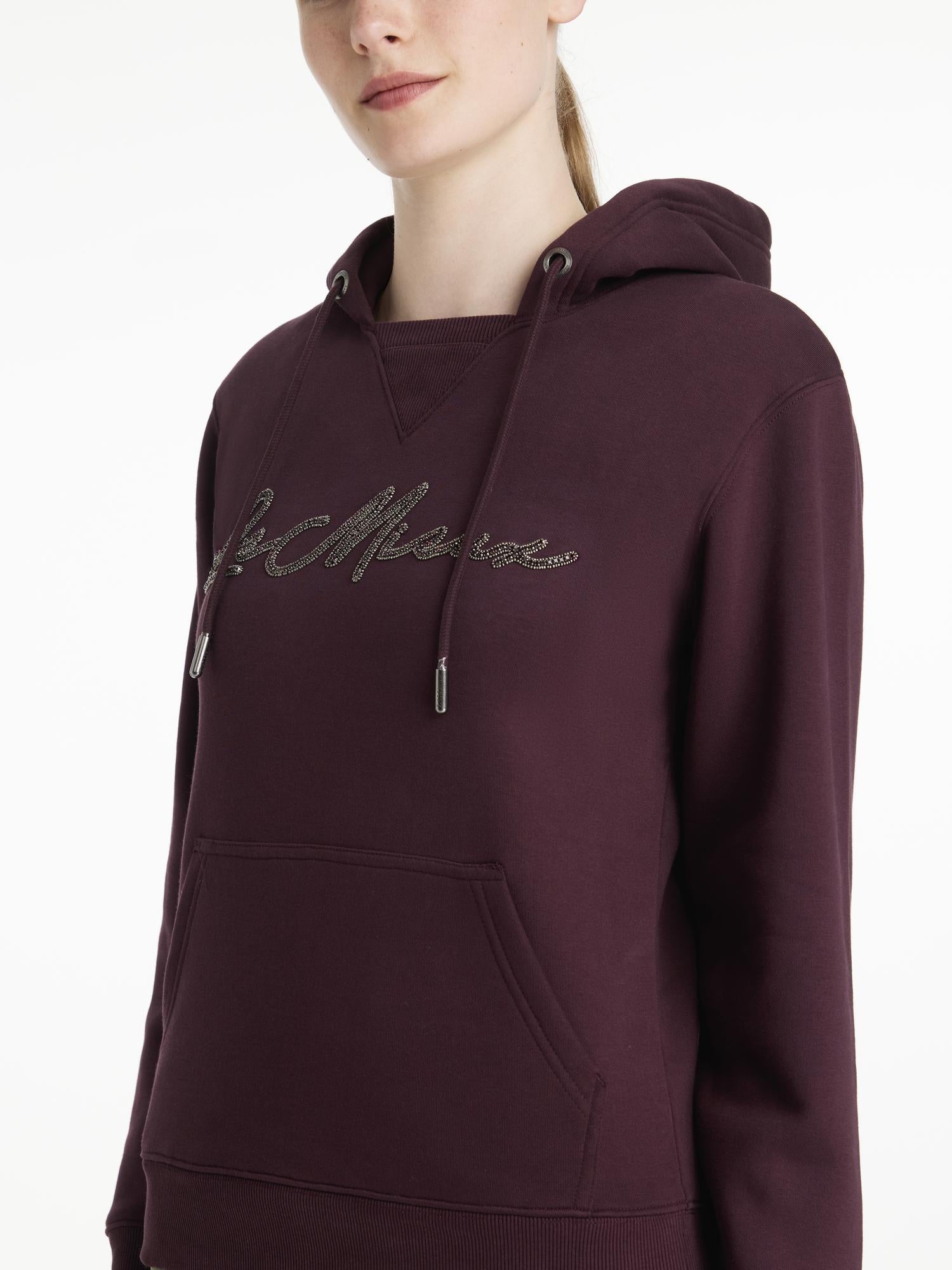 LeMieux Elspeth Damson Hoodie: Equestrian Style with Sparkle Logo and Kangaroo Pocket for Riders & Casual Wear