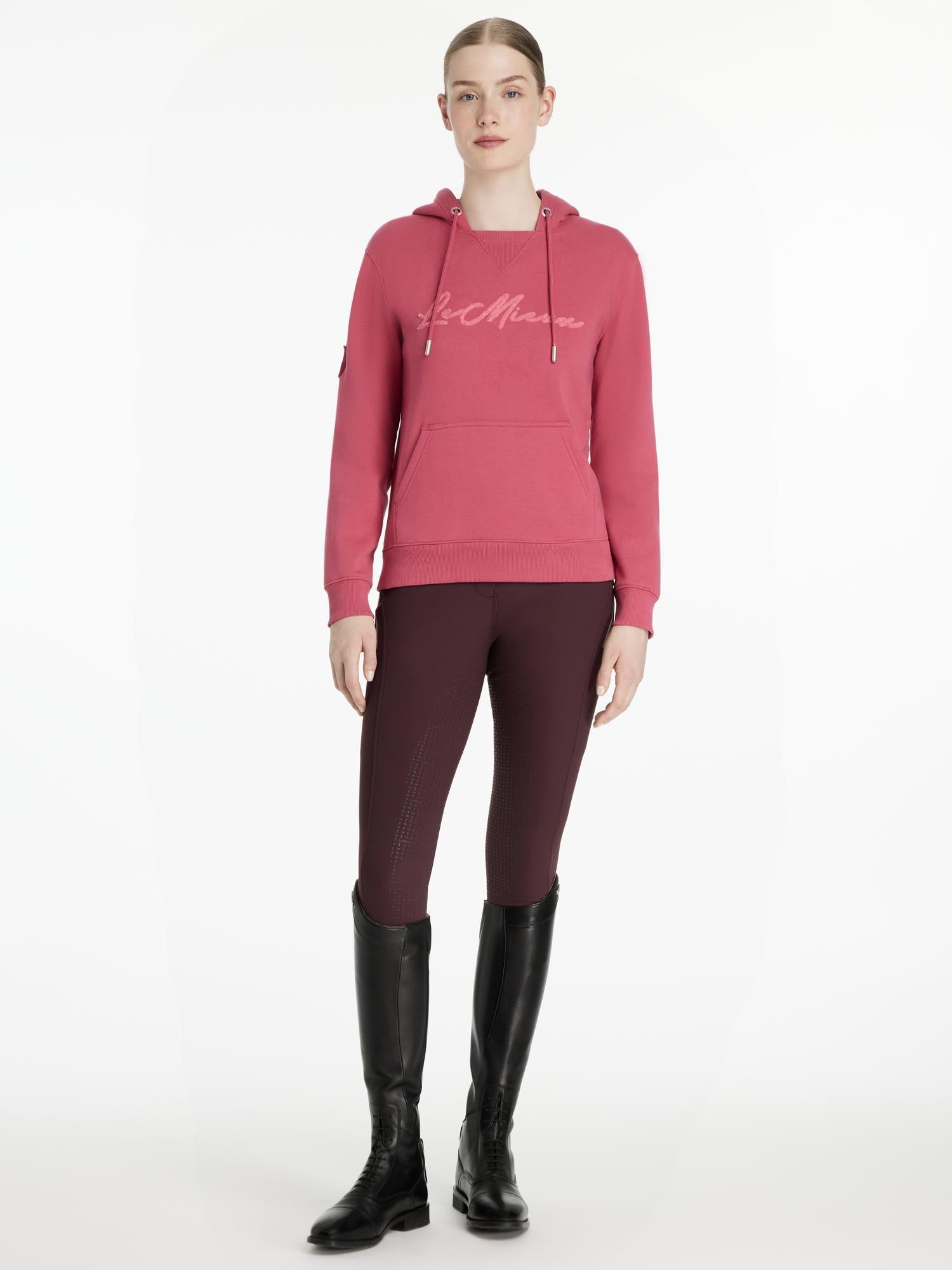 LeMieux Elspeth Cranberry Hoodie: Equestrian Fashion, Casual Wear, Riding Apparel, Woman in Hoodie, Horse Riding Outfit