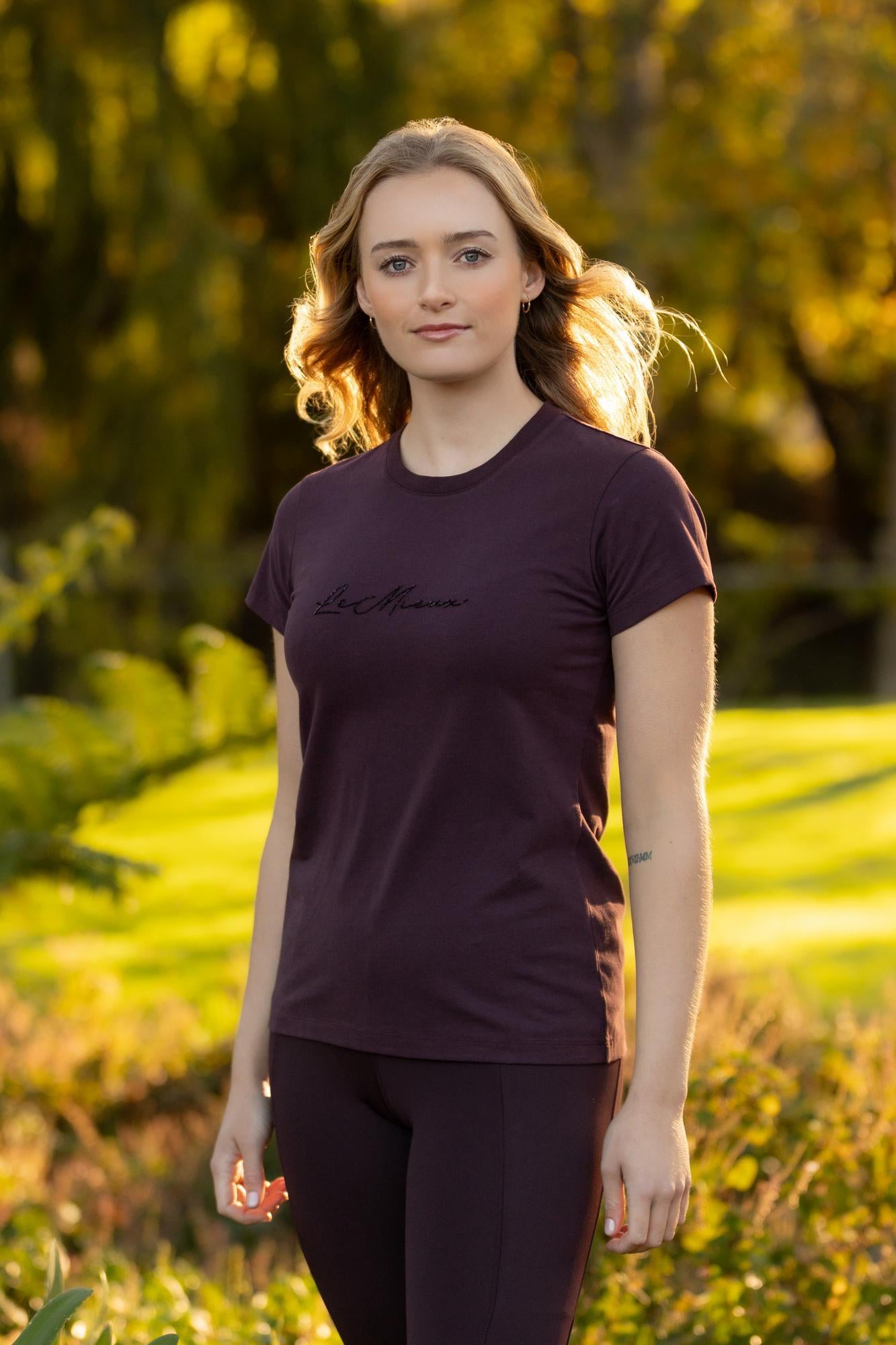 Lemieux Classique Sparkle Damson T-Shirt for Horse Riders | Equiflair Shop