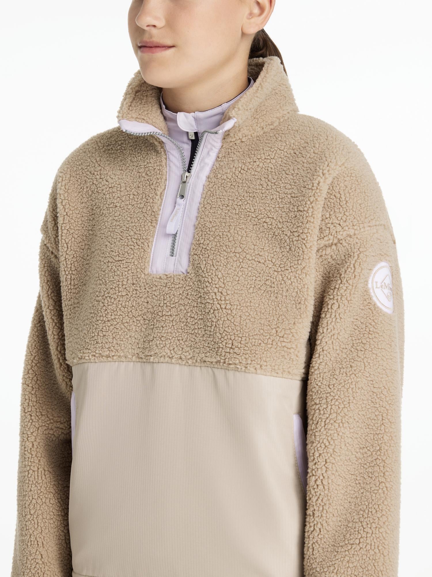 LeMieux Young Rider Tammy Teddy Fleece Almond - Cozy Kids Equestrian Apparel