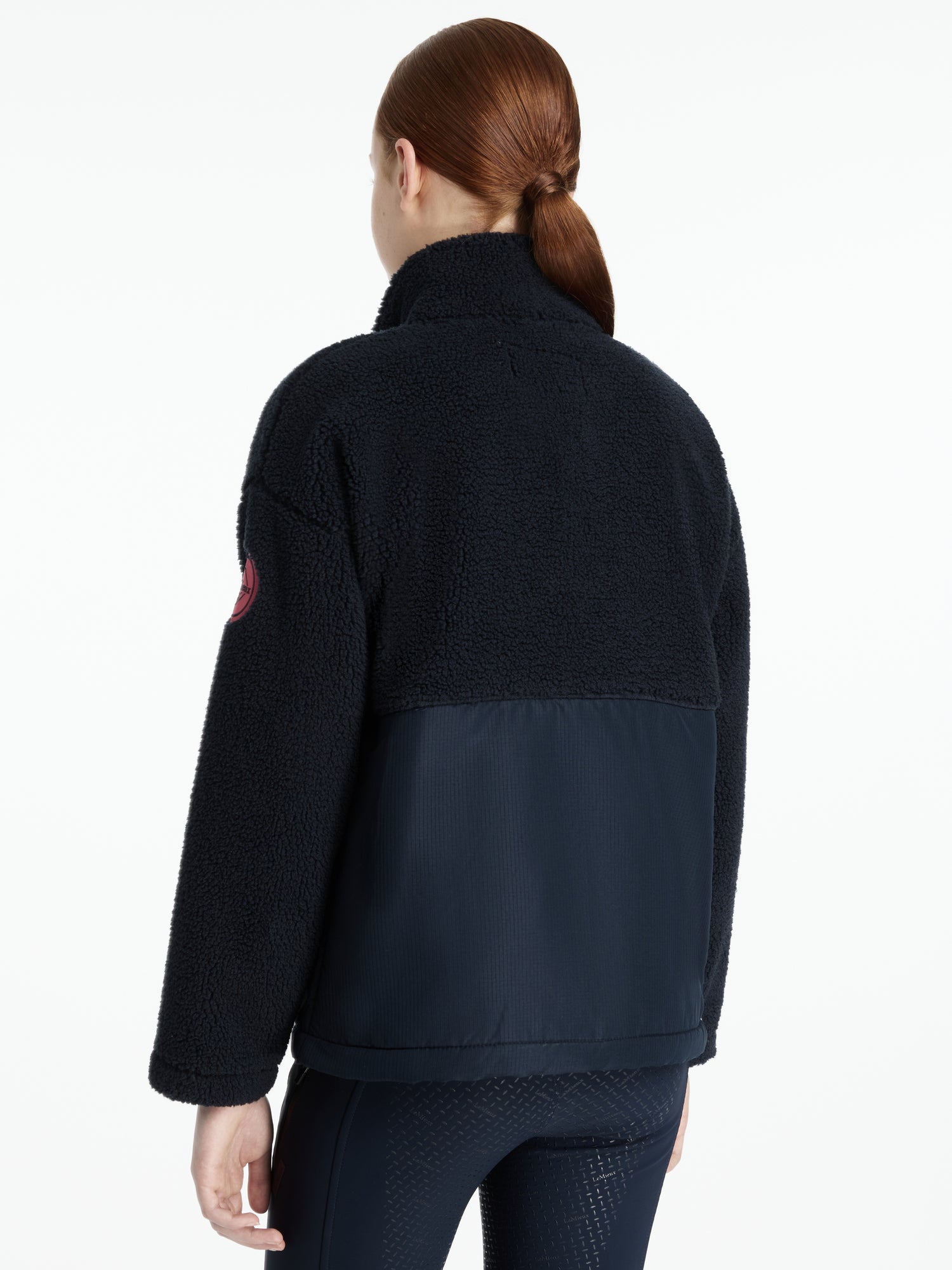 LEMIEUX Young Rider Tammy Teddy Fleece Navy Jacket - Cozy Equestrian Outerwear