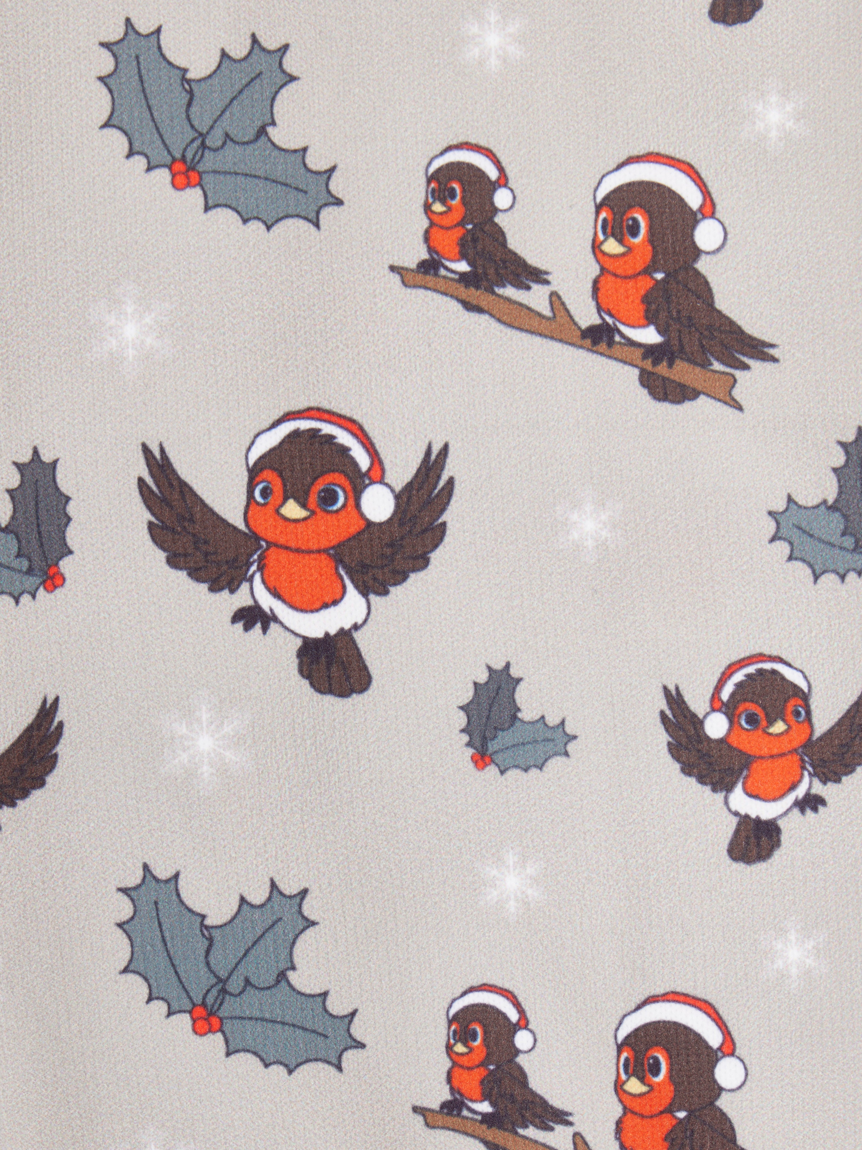 Lemieux Christmas Robins Footsie Socks - Adorable Festive Bird Pattern Holiday Season Equestrian Socks Equiflair
