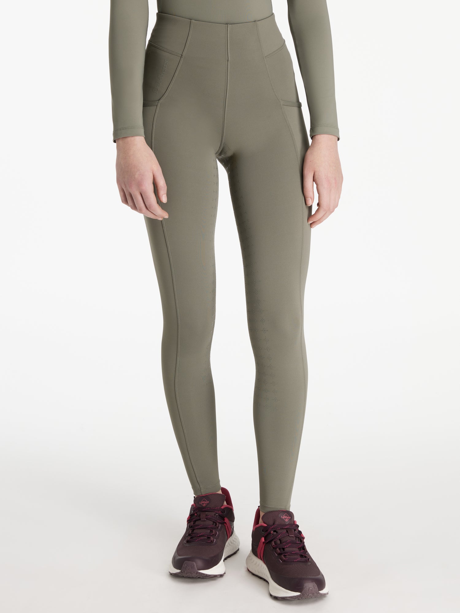 LEMIEUX YOUNG RIDER ORLA PULL ONS ROSEMARY - Comfortable and Technical Riding Leggings with Grip, Equestrian Apparel