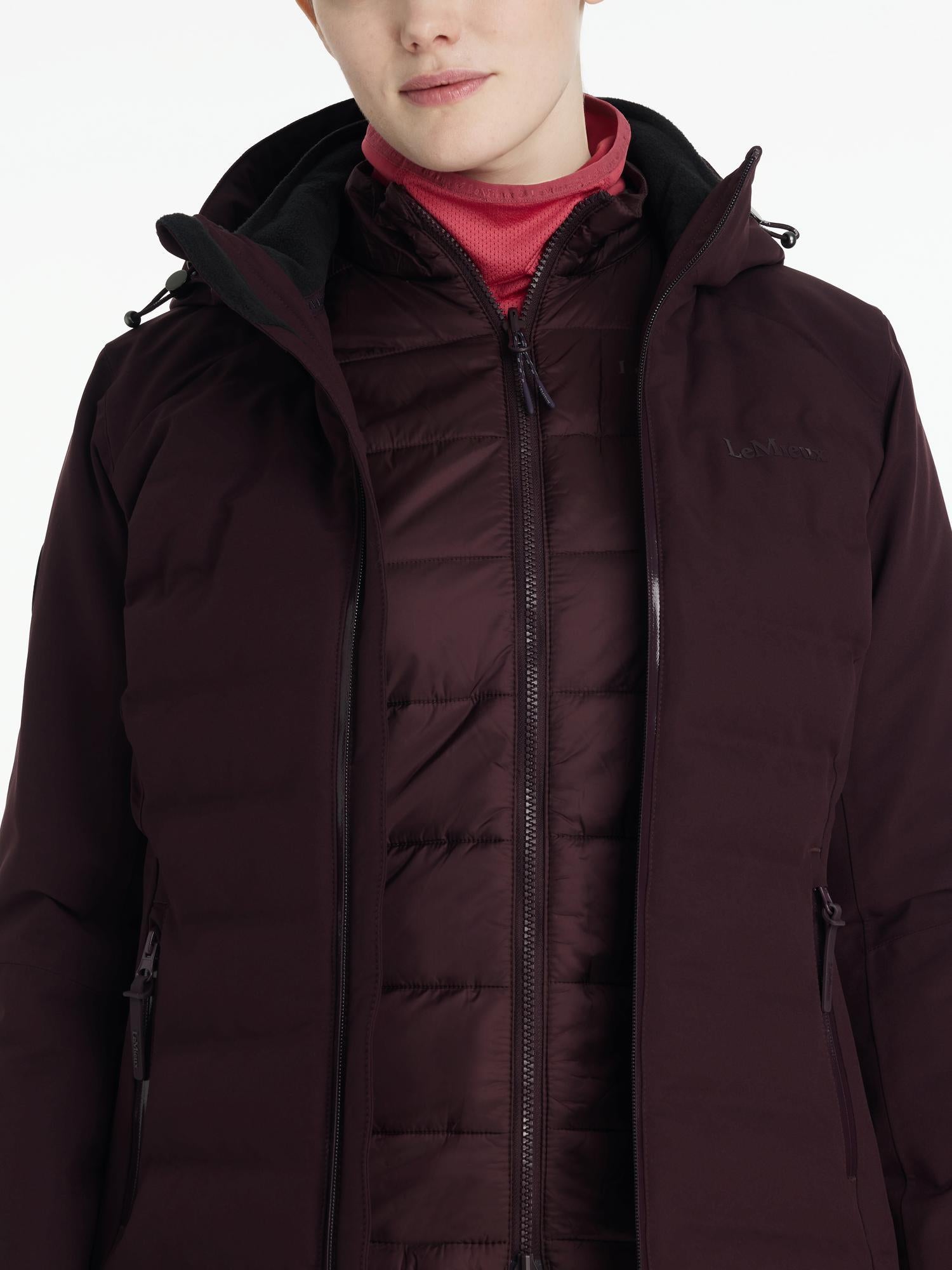 LeMieux Brooke Waterproof Hybrid Jacket Damson
