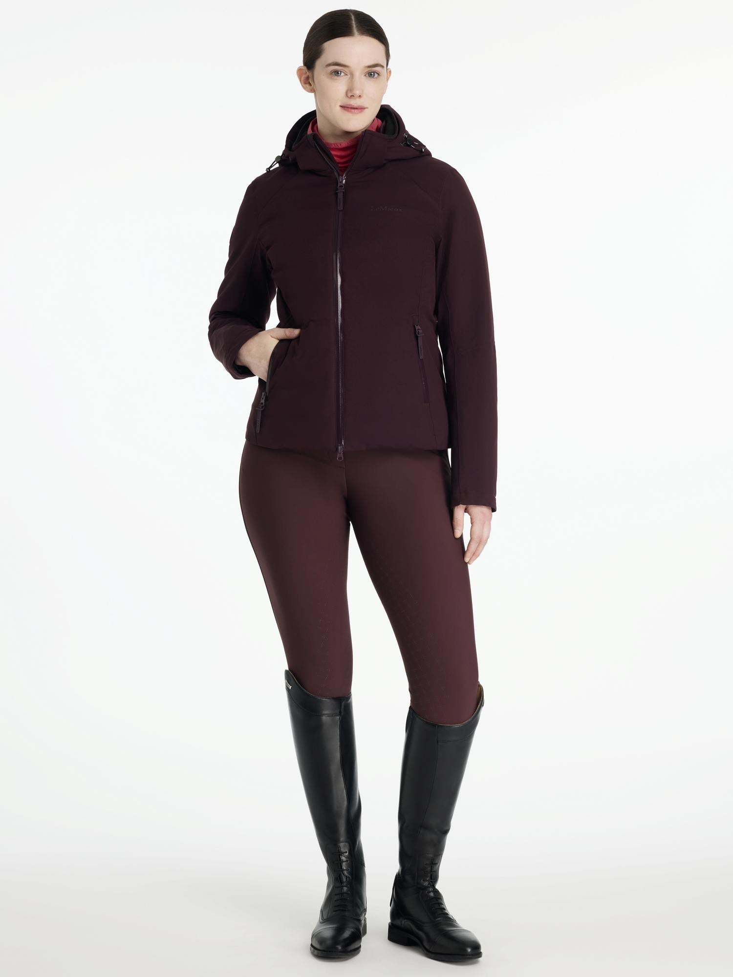 LeMieux Brooke Waterproof Hybrid Jacket Damson
