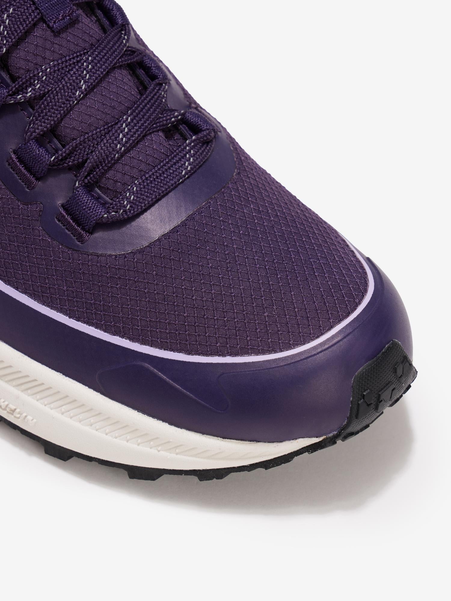 Lemieux Trax Viva Waterproof Trainer - Juniper/Lilac Equestrian Shoe Close-up