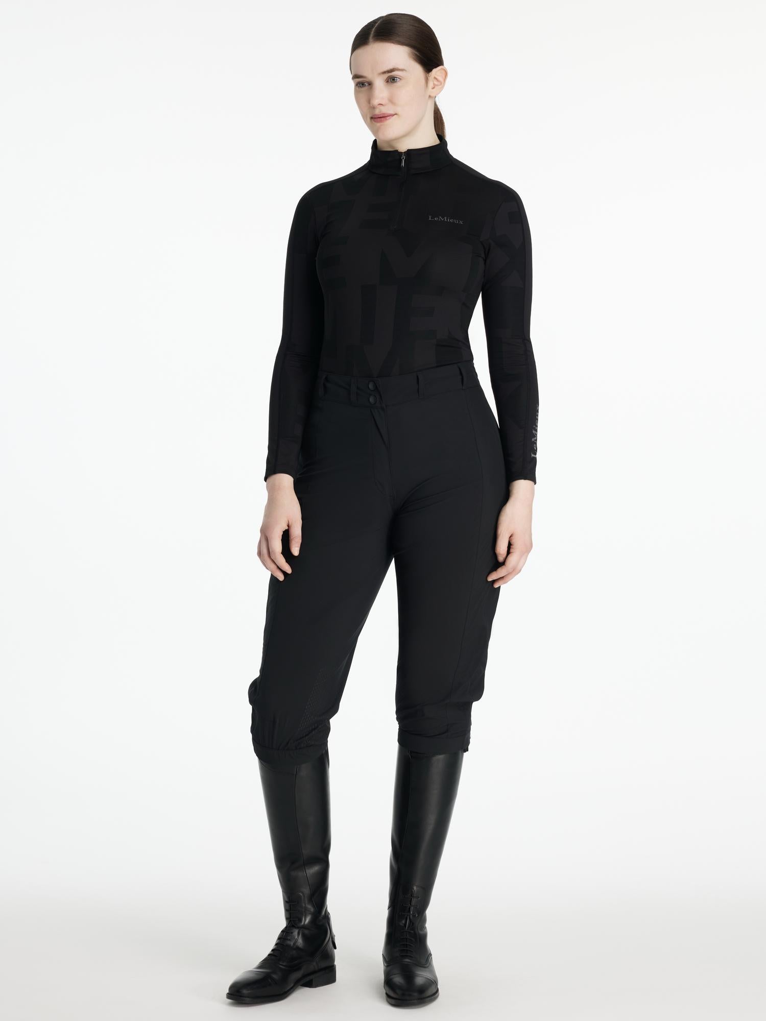LeMieux Darcey Waterproof 3/4 Over Breeches Black