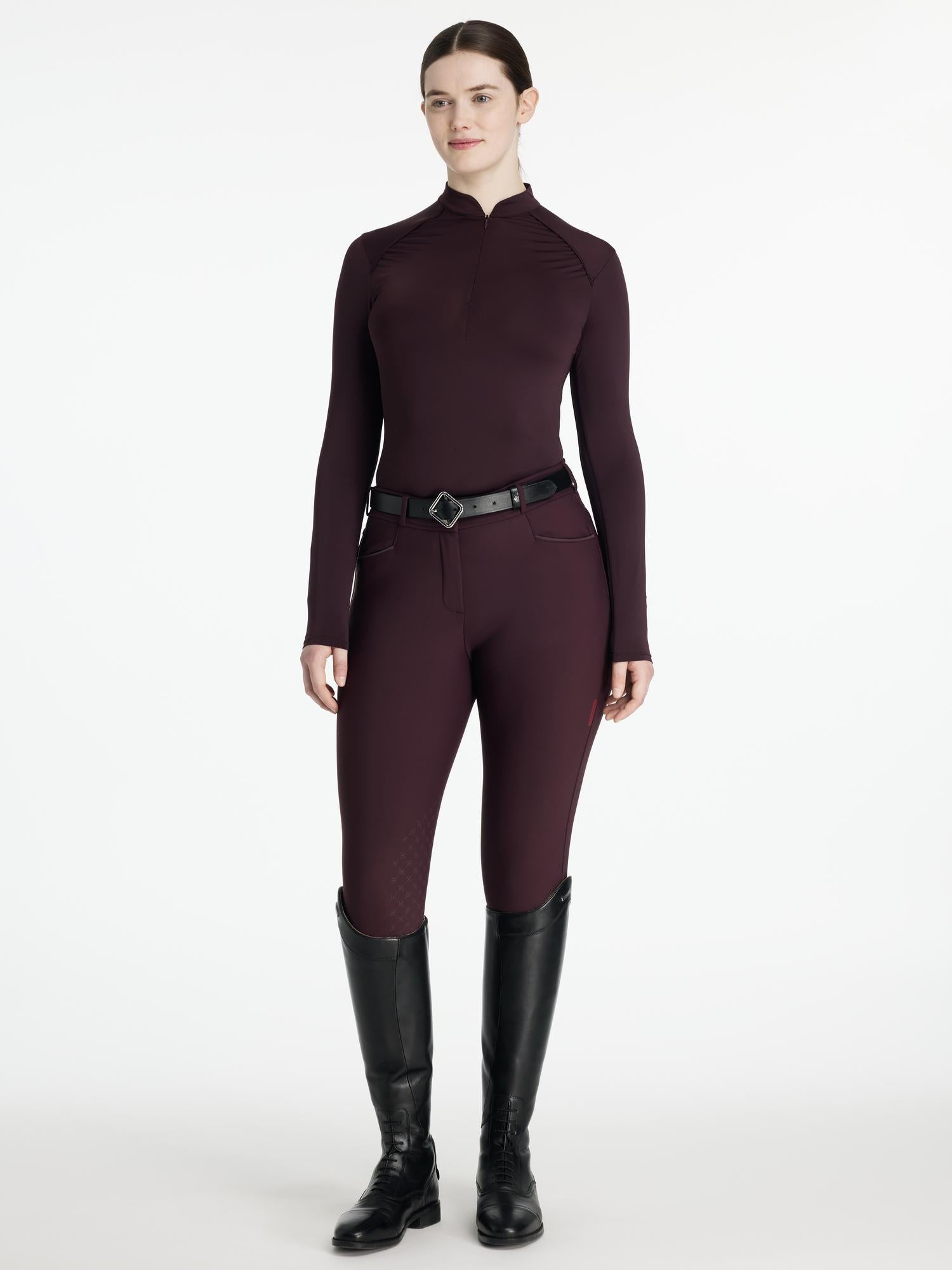 LeMieux Heyden Lightweight Base Layer DAMSON | Equiflair Horse Riding Apparel
