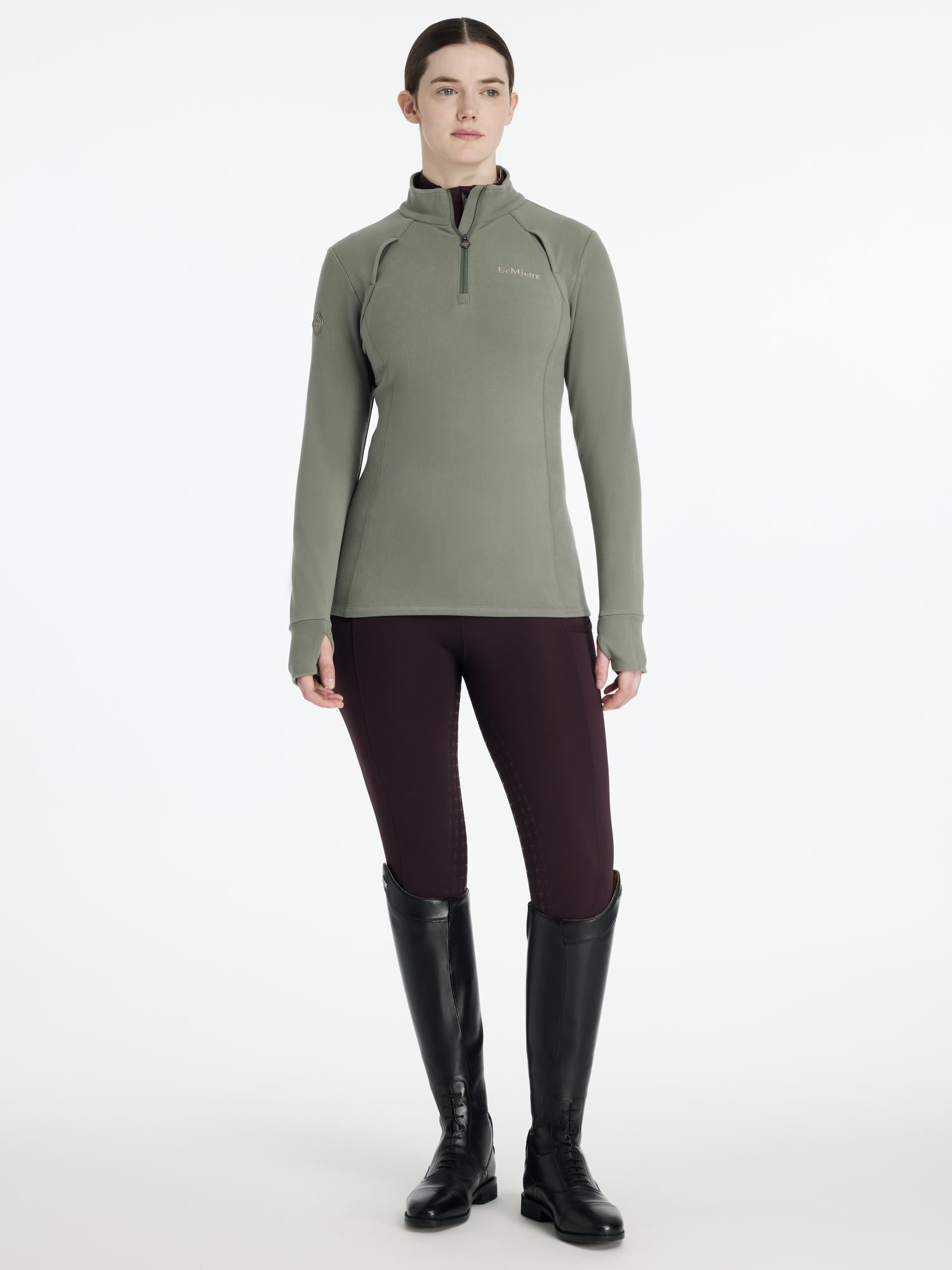 Lemieux Frances Quarter Zip Fleece Rosemary: Equestrian Style. Riding Apparel, Quarter Zip, Comfortable Fleece by Equiflair Store.