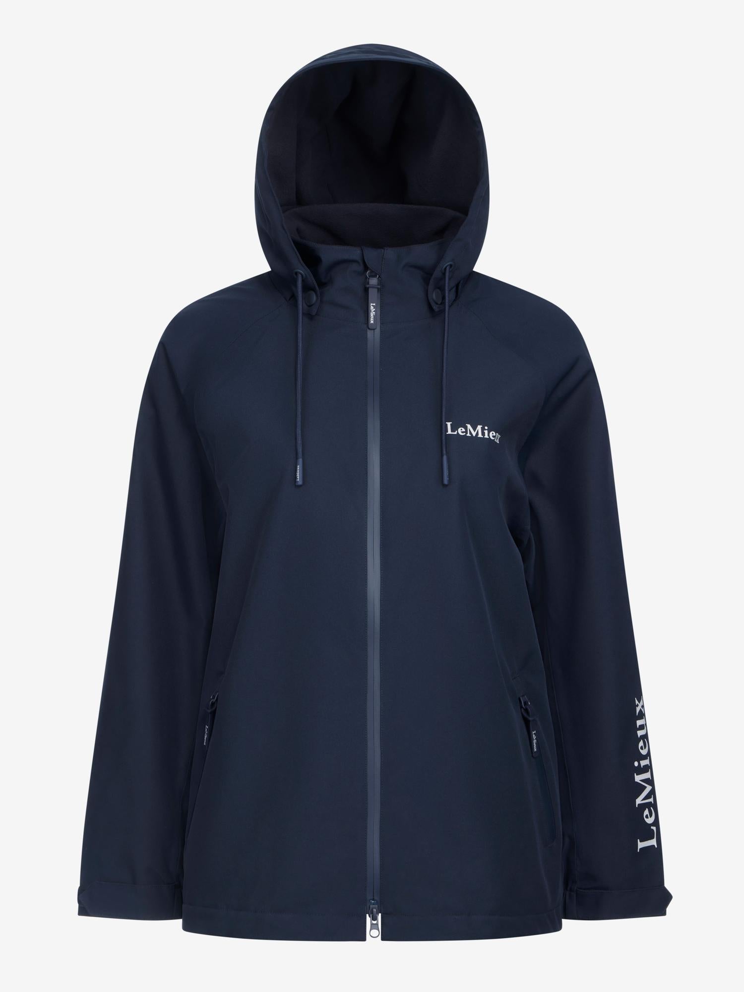 Lemieux Indra Waterproof Jacket Navy | Equestrian Rain Gear by Equiflair