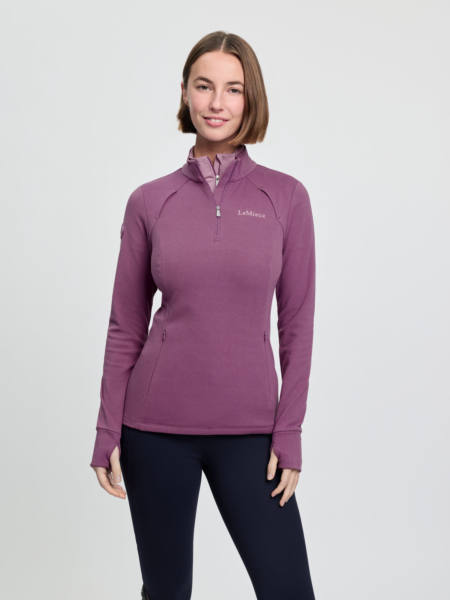 LeMieux Frances Quarter Zip Fleece Mallow