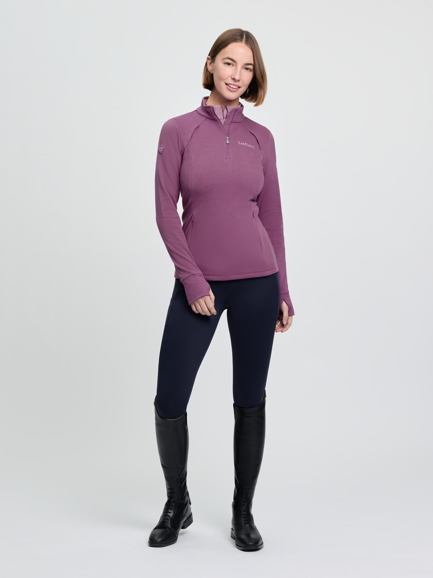 LeMieux Frances Quarter Zip Fleece Mallow