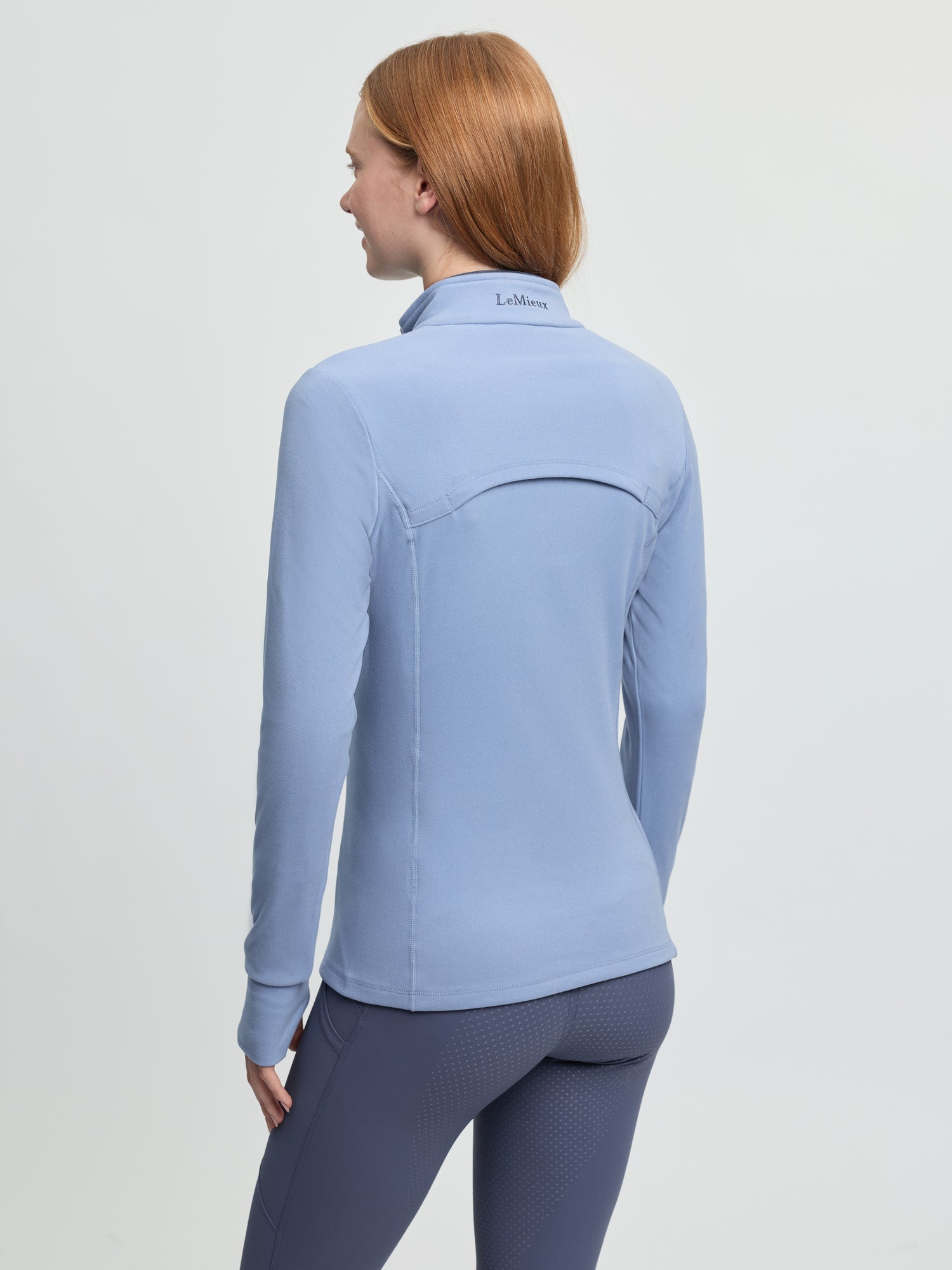 LeMieux Frances Quarter Zip Fleece Powder Blue | Equestrian Riding Apparel