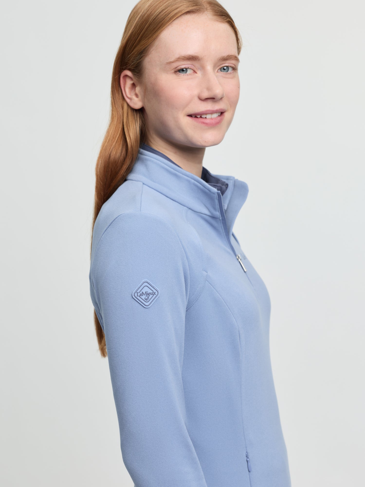 LeMieux Frances Quarter Zip Fleece - Powder Blue | Lightweight Layering Top