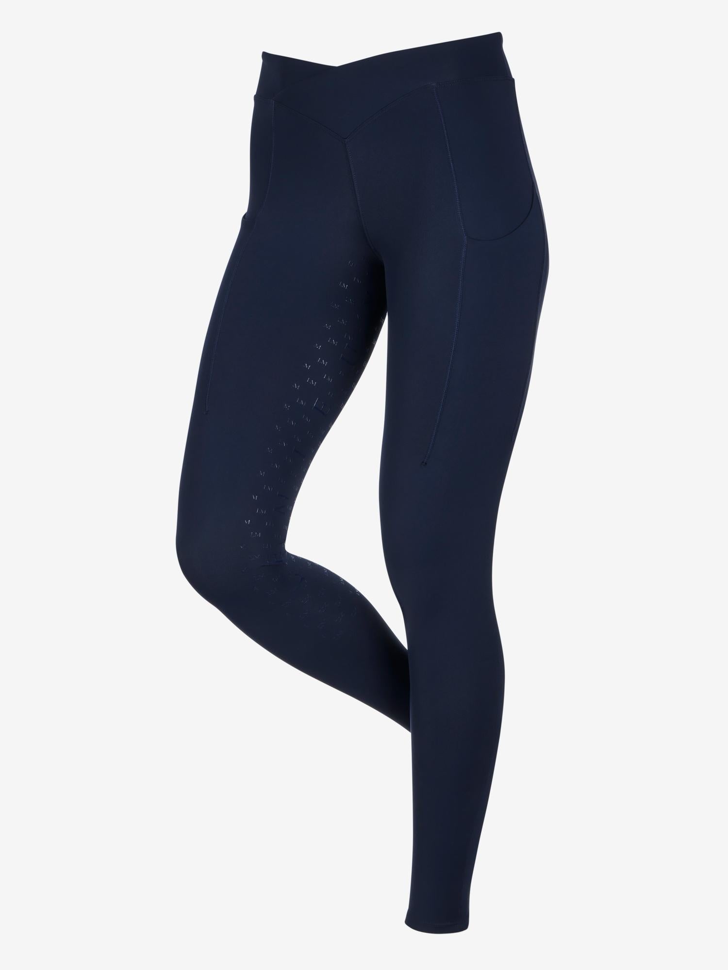LeMieux Simone Cross Over Half Seat Pull On Navy | Equiflair