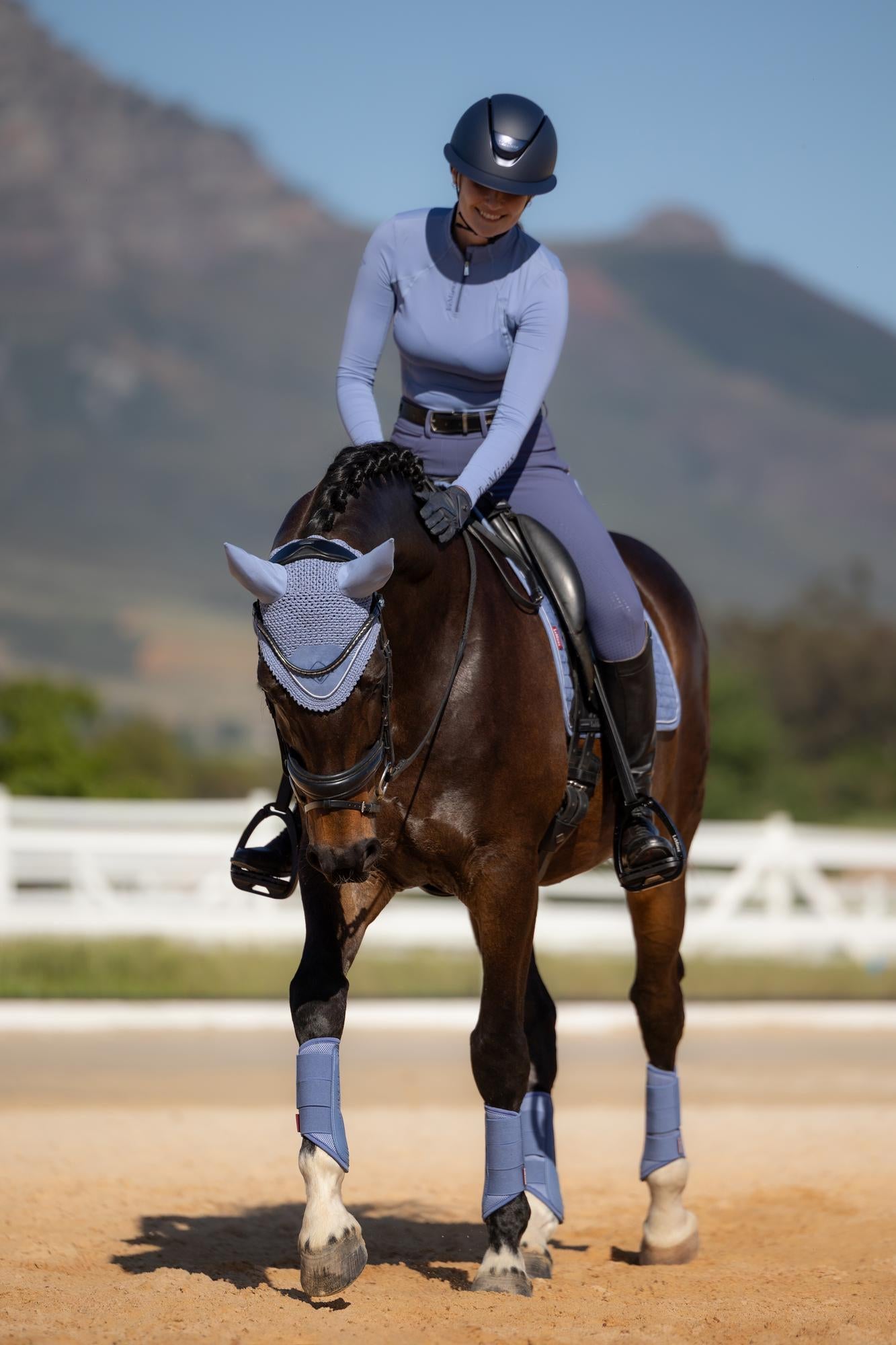 LeMieux Classic Fly Hood Powder Blue