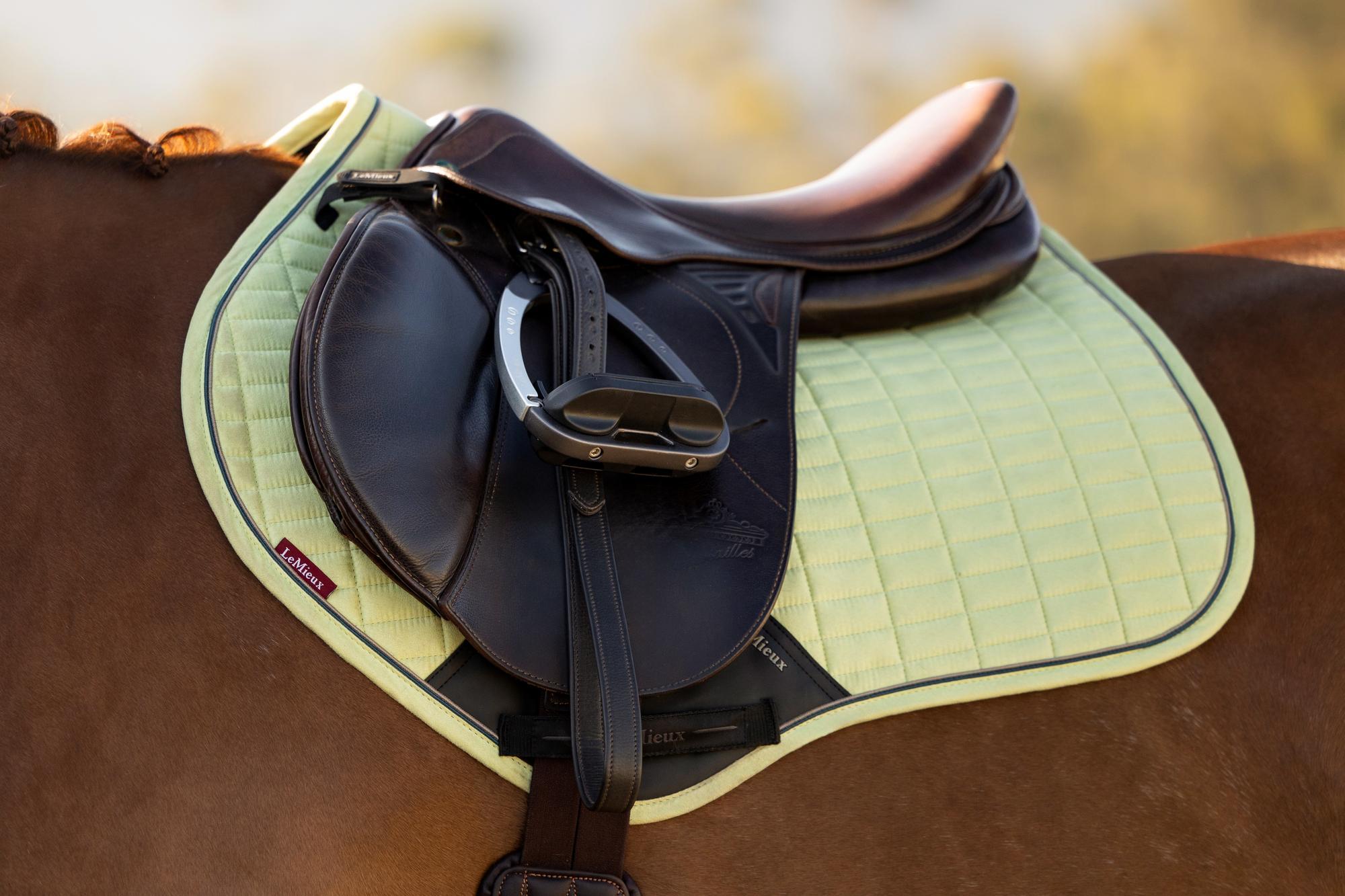 LeMieux Suede Close Contact Square Saddle Pad Macaron | Equiflair