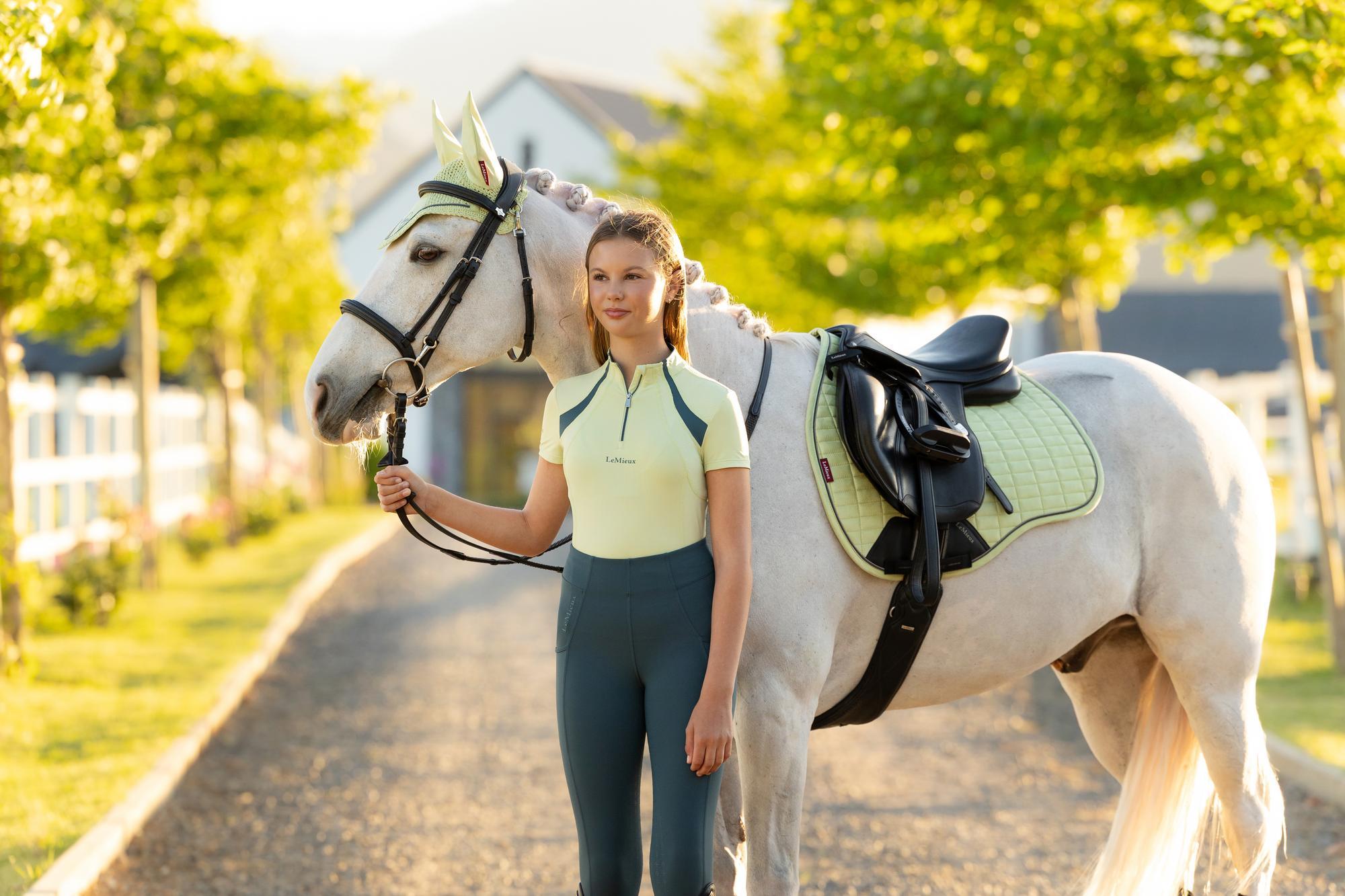 LeMieux Young Rider Mia Mesh Base Layer Macaron | Equiflair