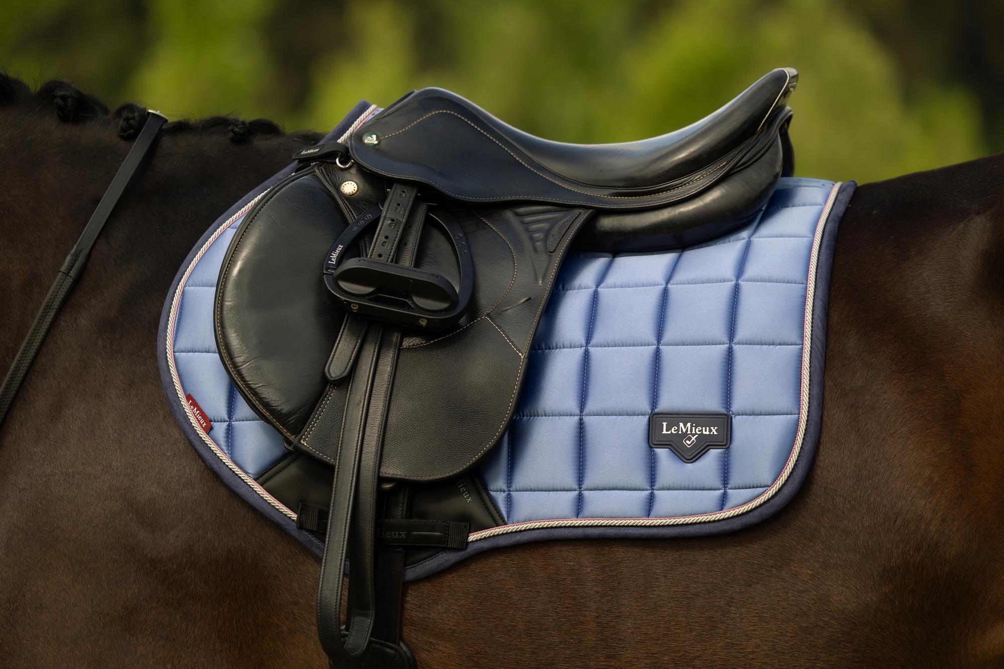 LeMieux Loire Classic Close Contact Square Saddle Pad Powder Blue | Equiflair