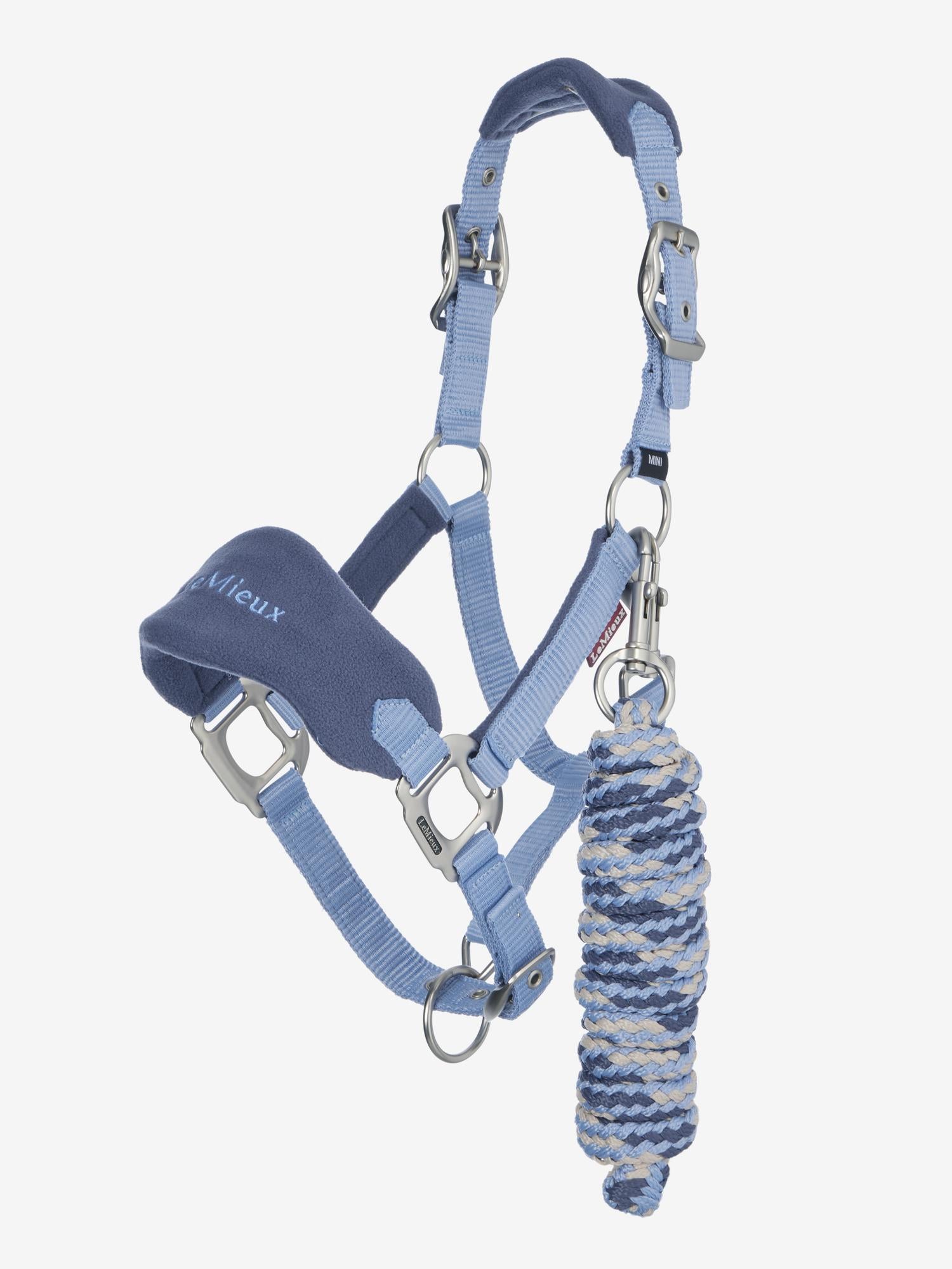 LeMieux Mini Vogue Headcollar & Leadrope Powder Blue