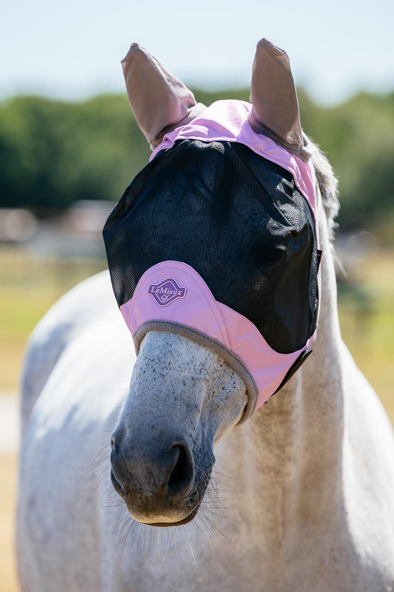 LeMieux Visor-Tek Half Fly Mask Fondant