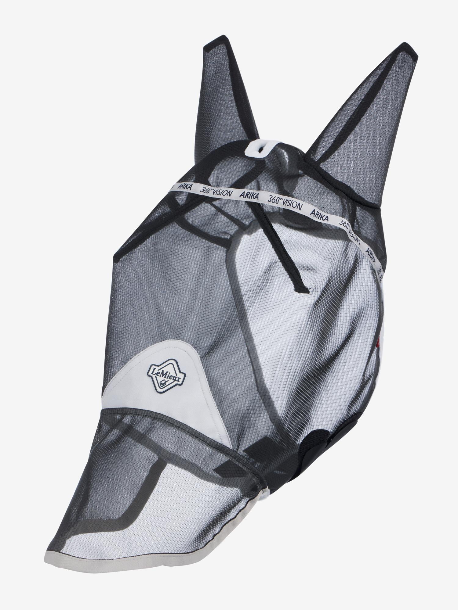 LeMieux 360 Vision Full Fly Mask Grey