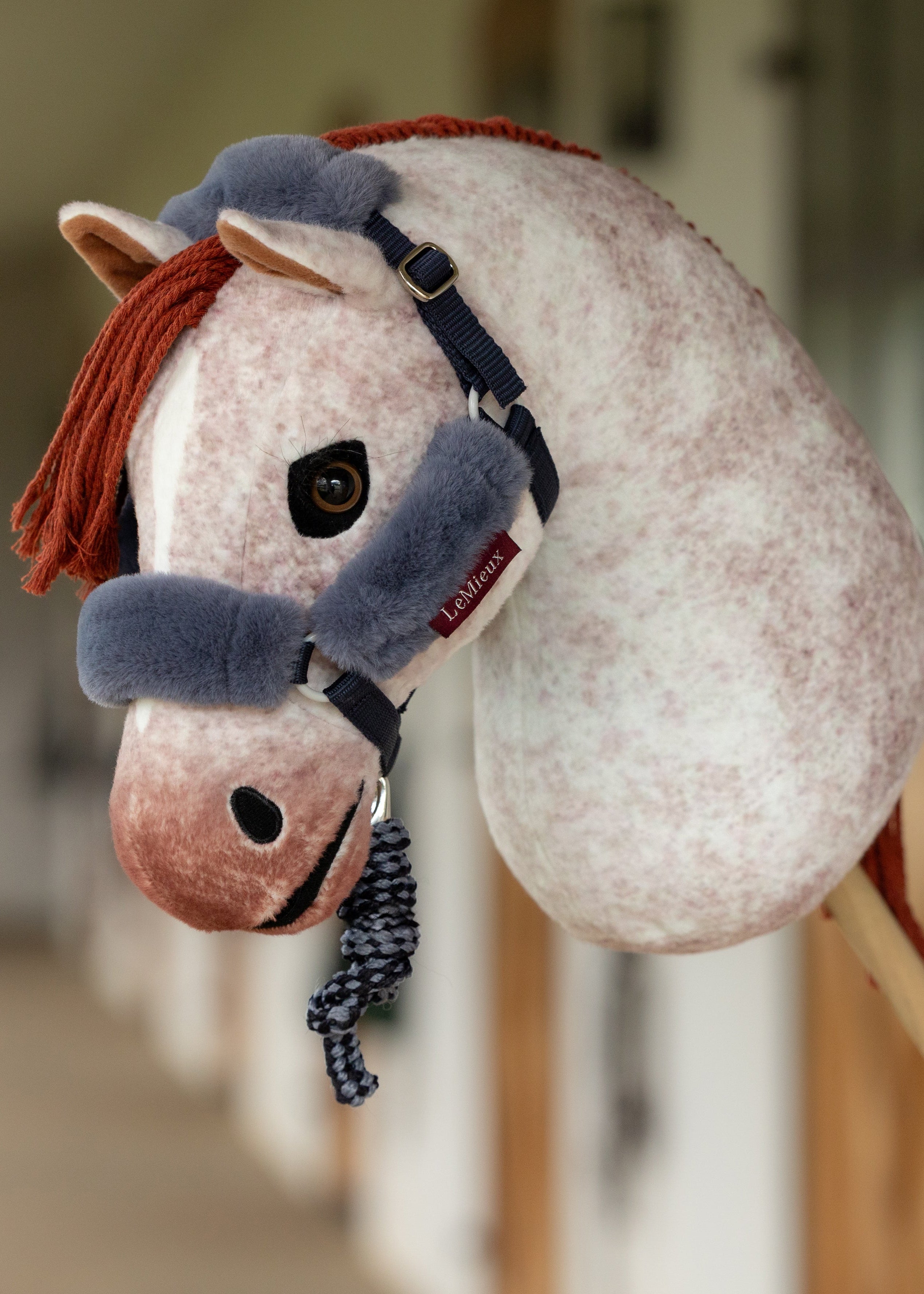 LeMieux Hobby Horse Comfort Headcollar & Leadrope Navy | Equiflair