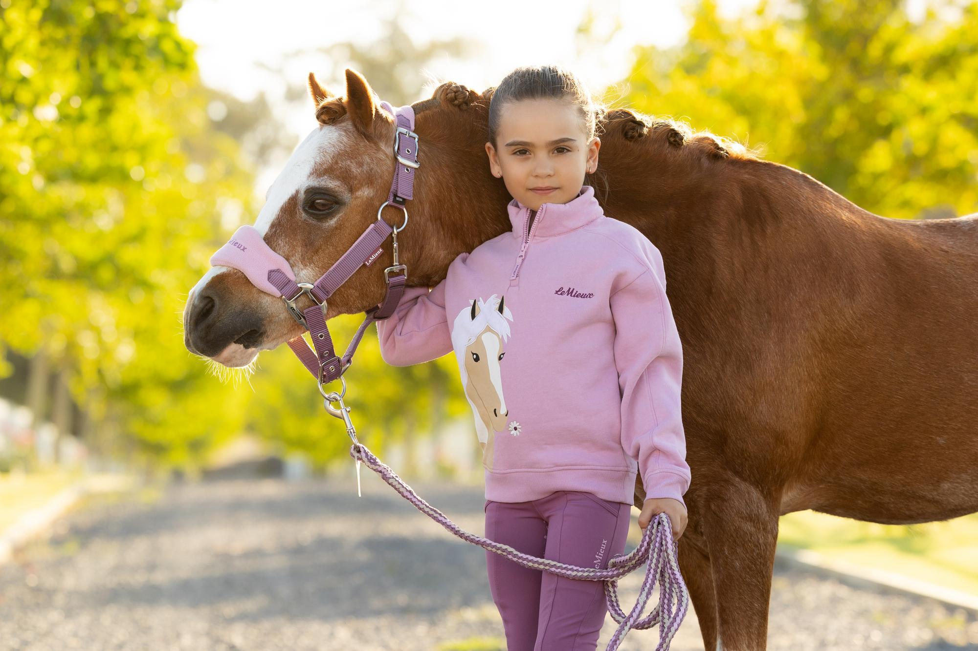 LeMieux Mini Quinn Quarter Zip Sweat Fondant | Equiflair