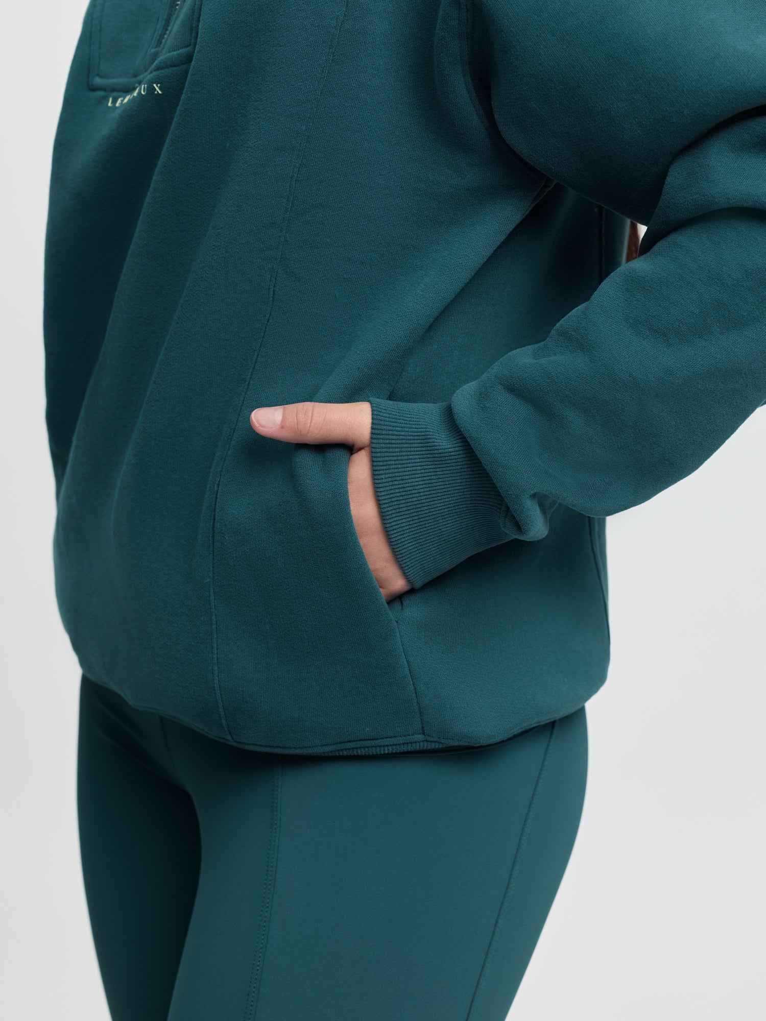 LeMieux Young Rider Vianne Quarter Zip Jungle