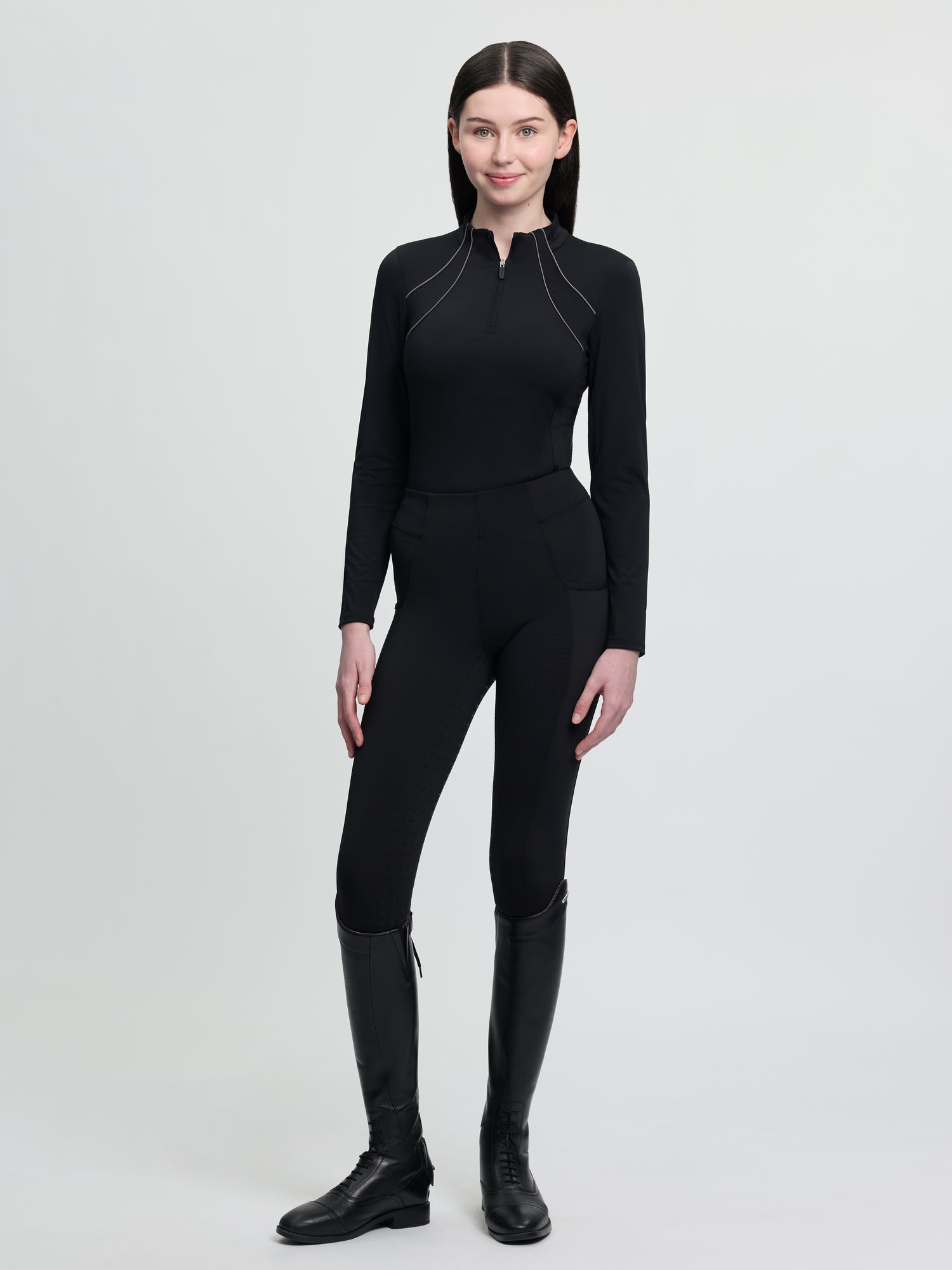 LeMieux Young Rider Airflow Base Layer Black