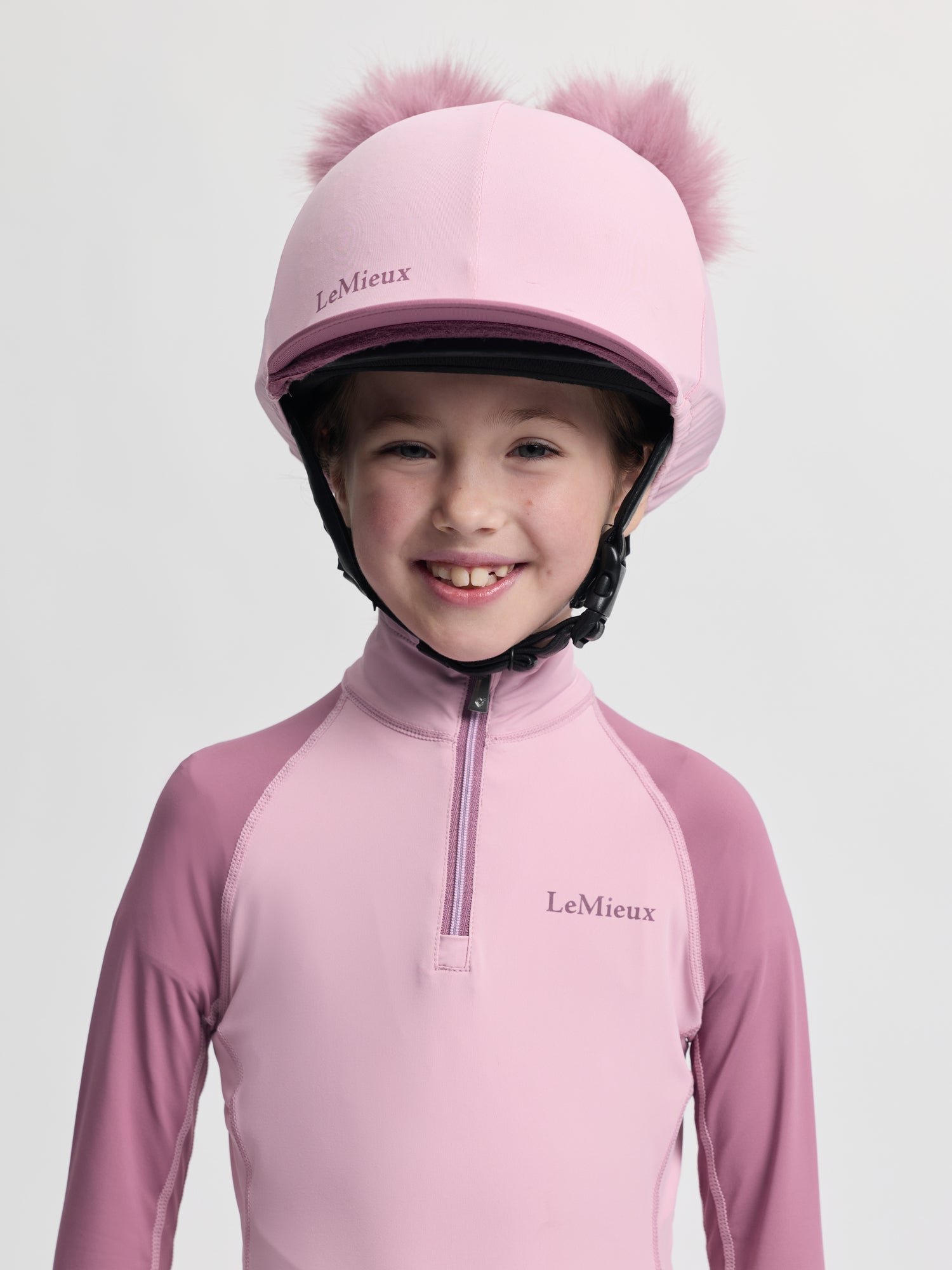 LeMieux Mini Double Pom Hat Silk Fondant | Equiflair