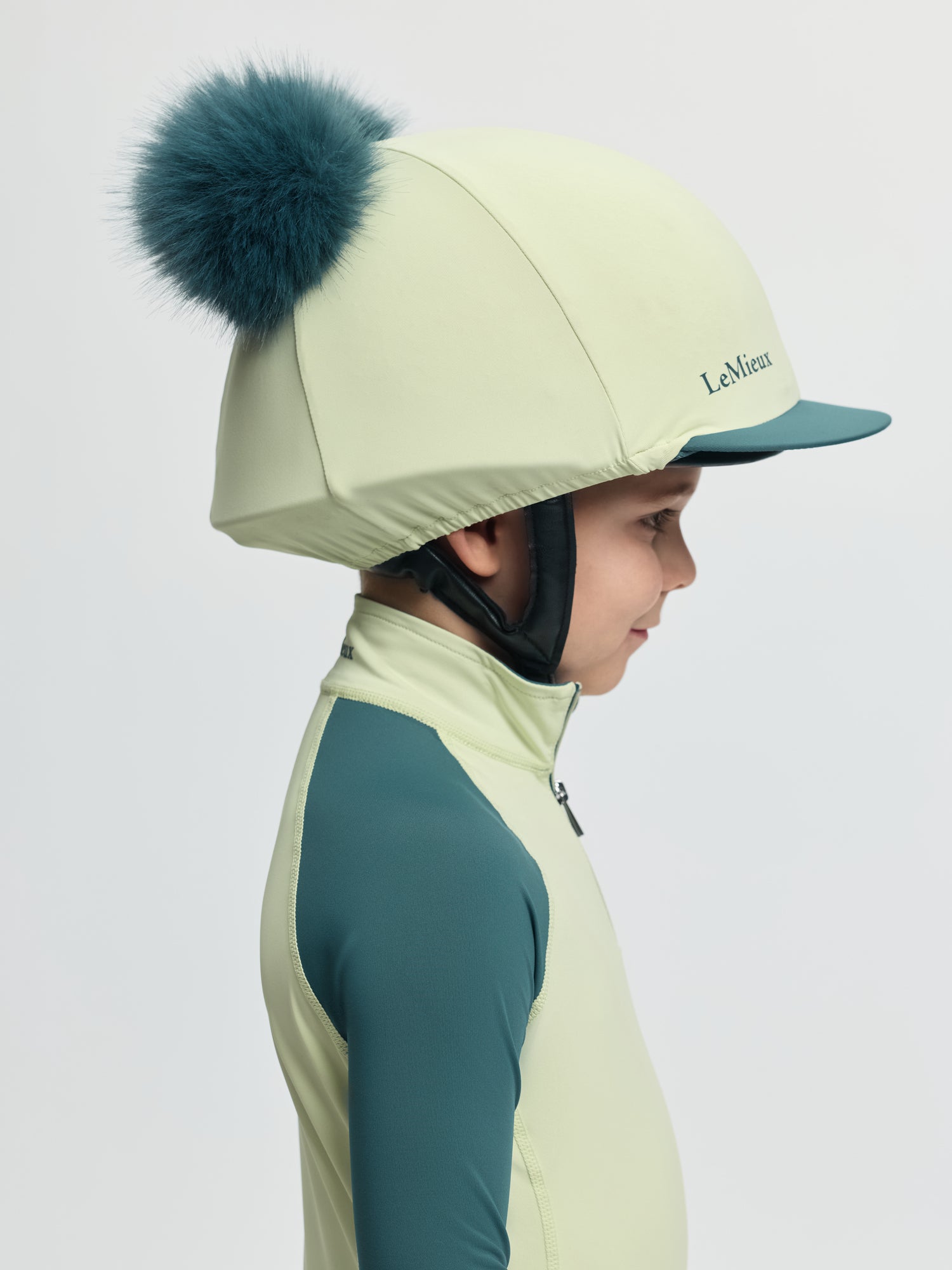 LeMieux Mini Double Pom Hat Silk Macaron