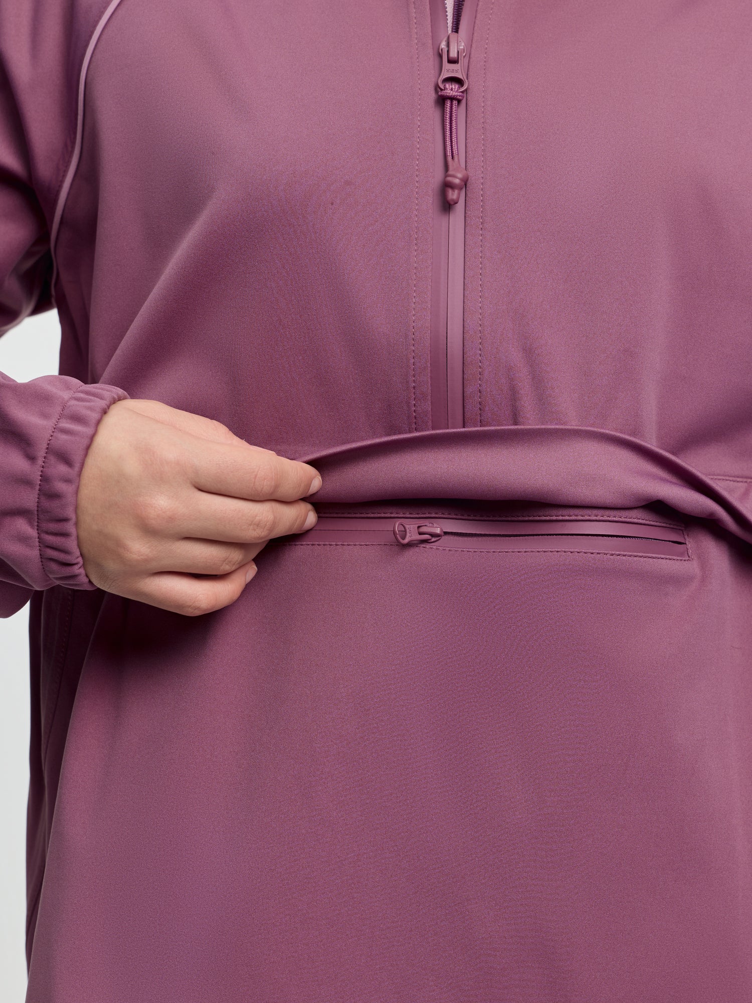 LeMieux Young Rider Paige Quarter Zip Waterproof Jacket Mallow